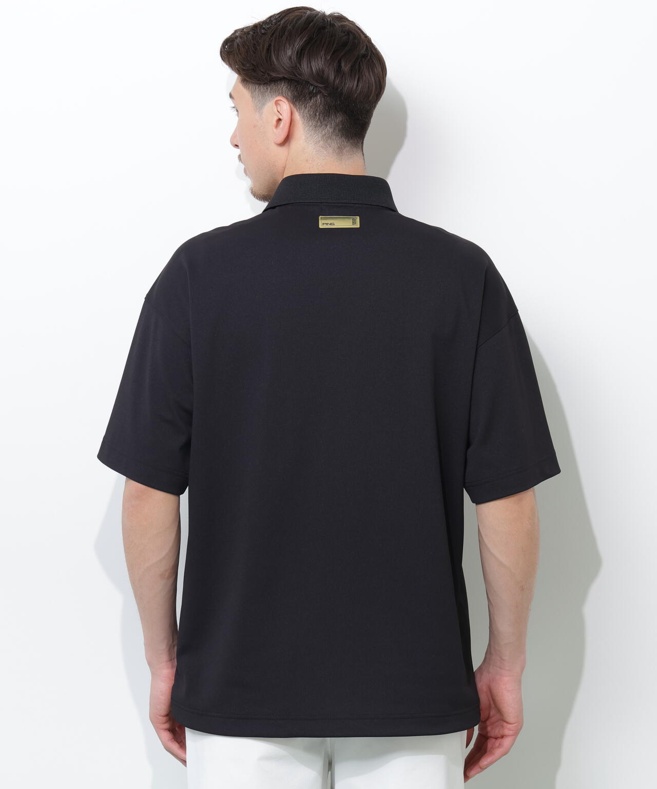 【PING APPAREL】半袖カノコオーバーポロシャツ ＜GOLD＞ (MENS)