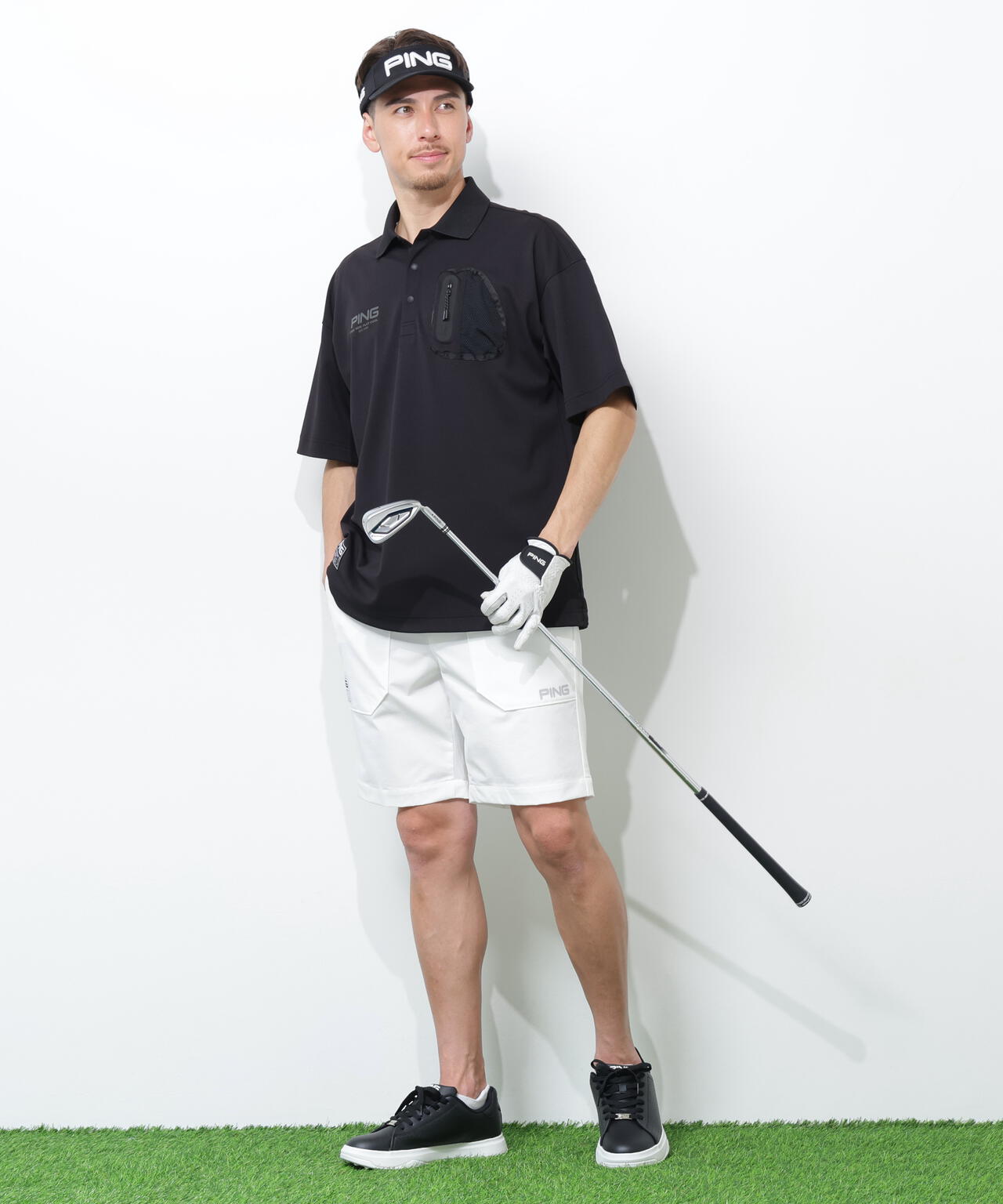 PING APPAREL】半袖カノコオーバーポロシャツ ＜GOLD＞ (MENS) | PING