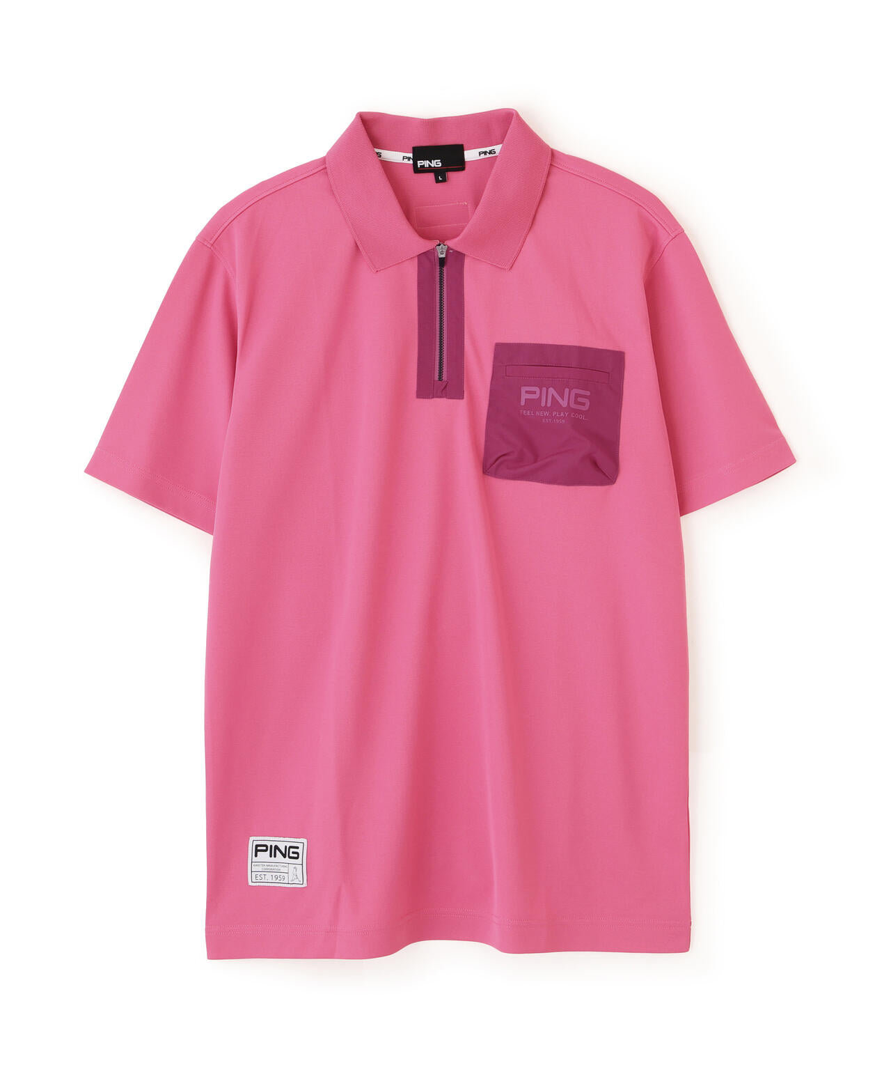 PING APPAREL】サンベール×クールフローカノコ半袖ポロシャツ ＜GOLD