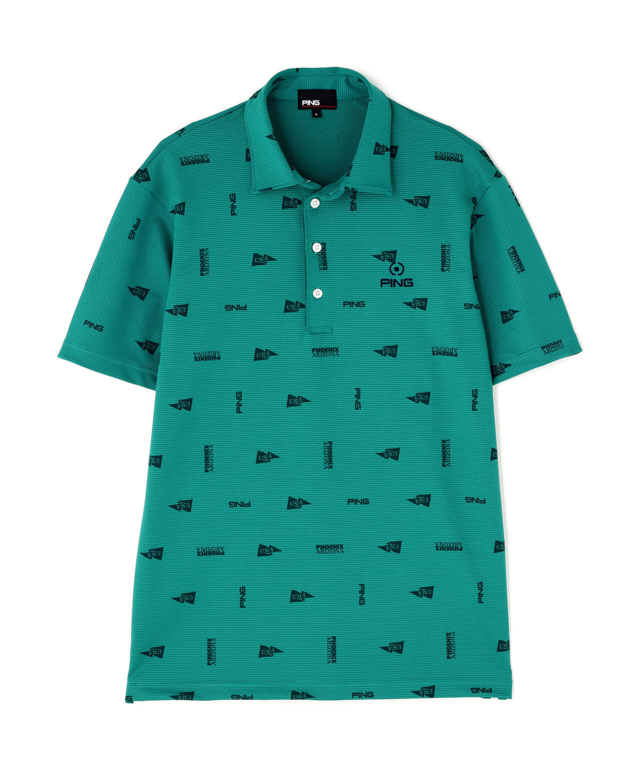 PING APPAREL】ストレッチミニポップコーン半袖ポロシャツ ＜NATIVE