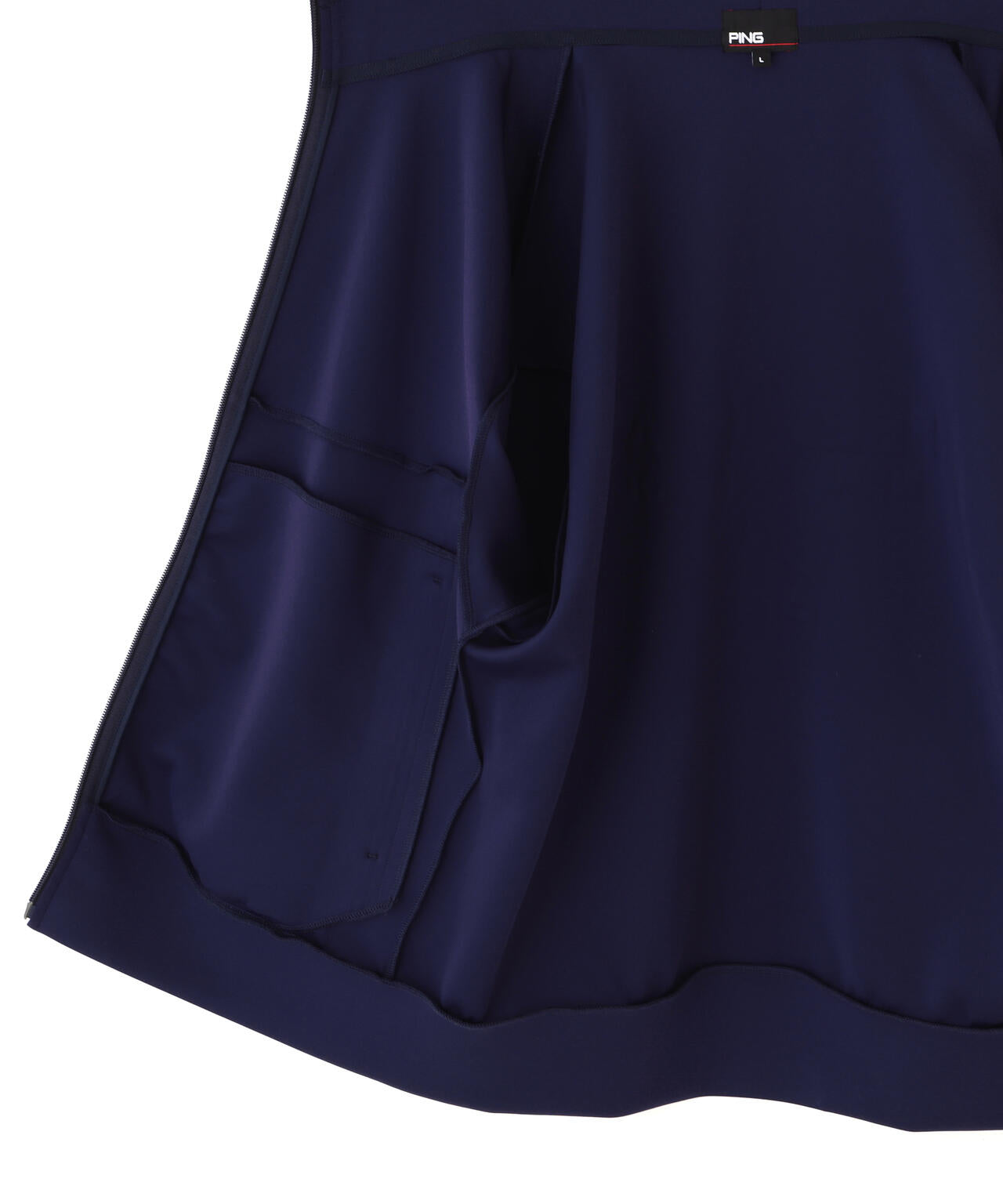 新品タグ付き PING セットアップ ネイビー ダンボールニット スカート ピン PING APPAREL】ダンボールニットフルジップフーディー ＜GOLD＞ (MENS