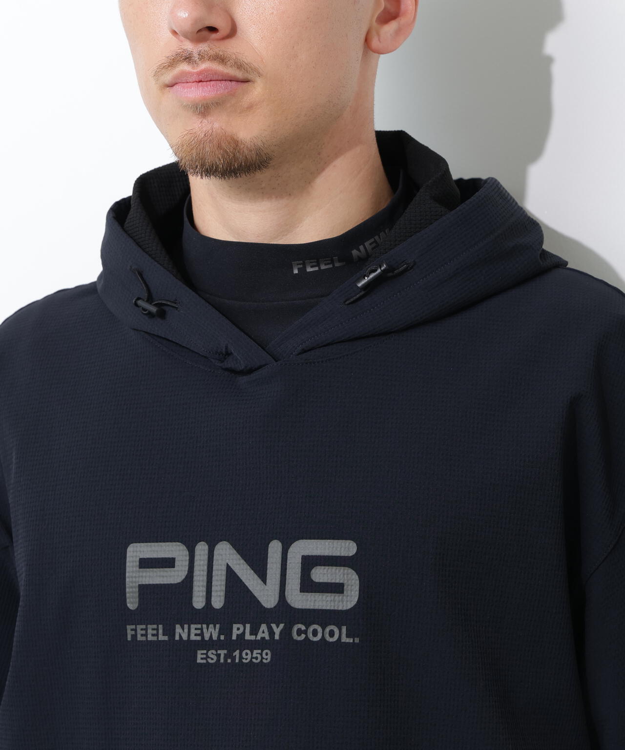 PING APPAREL】半袖フーディプルオーバー ＜GOLD＞ (MENS) | PING