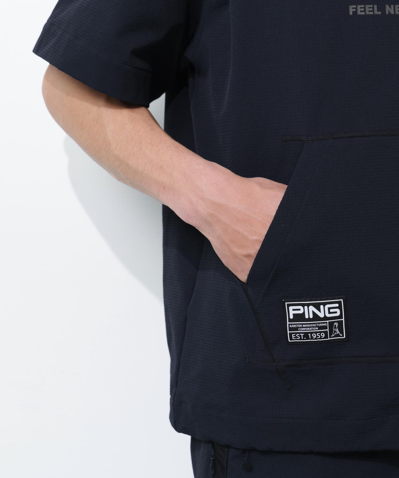 PING APPAREL】半袖フーディプルオーバー ＜GOLD＞ (MENS) | PING