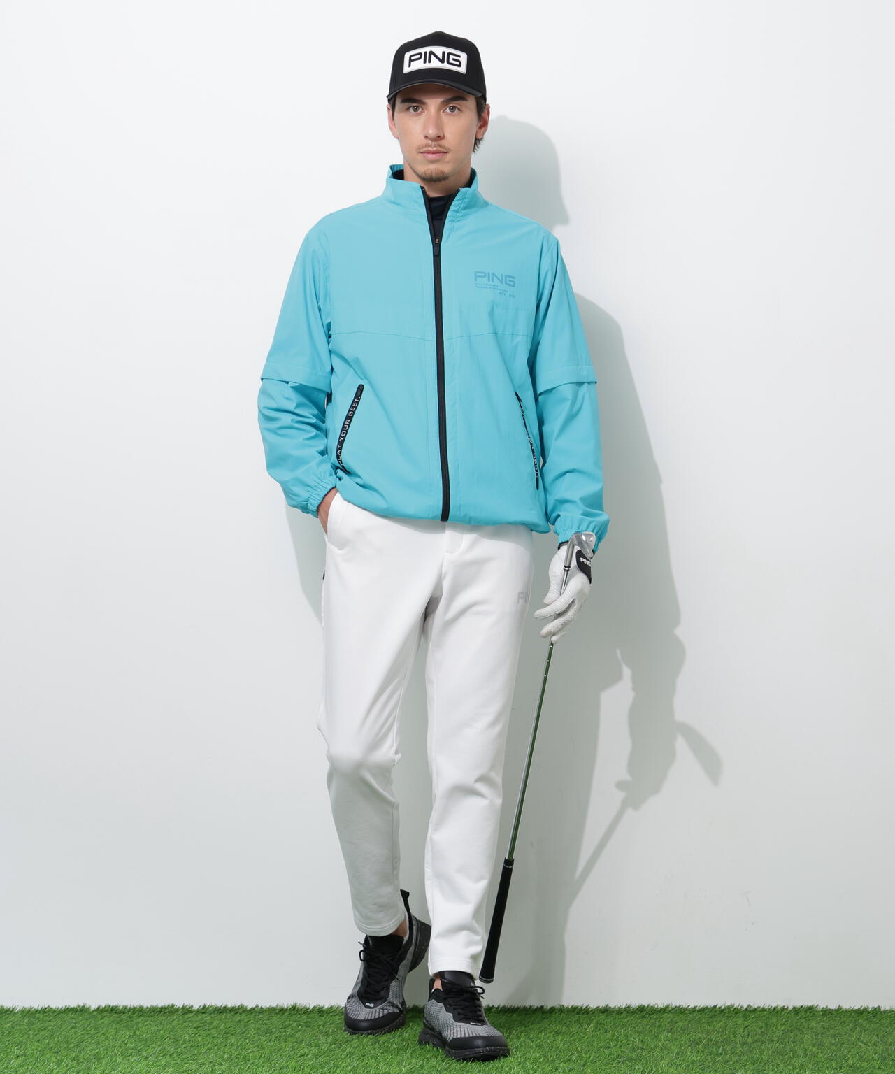 180cm　C:96　W:80　H:93 着用サイズ：L