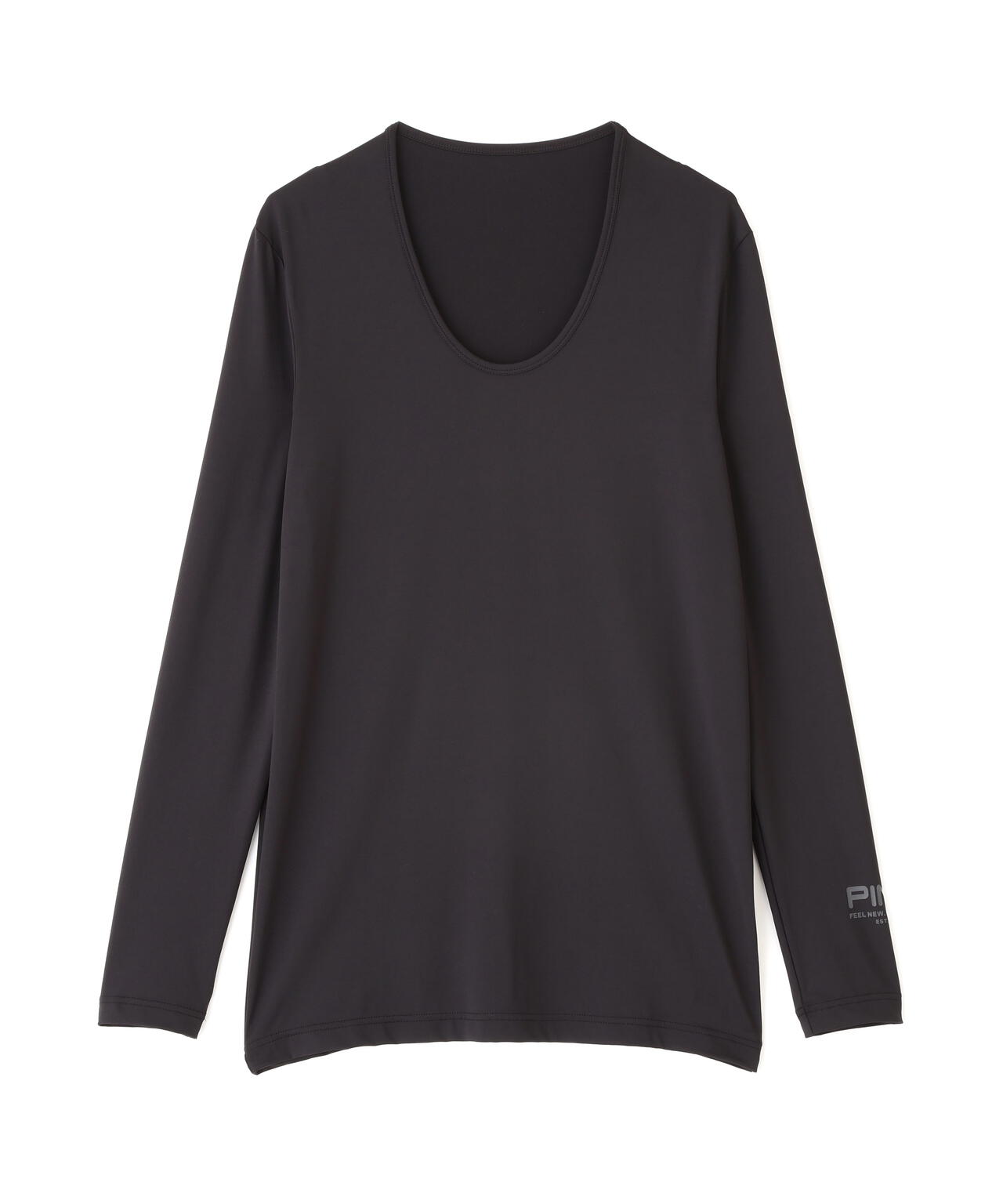 【PING APPAREL】ベア天竺UVカットUネック長袖インナーシャツ ＜GOLD＞ (MENS)
