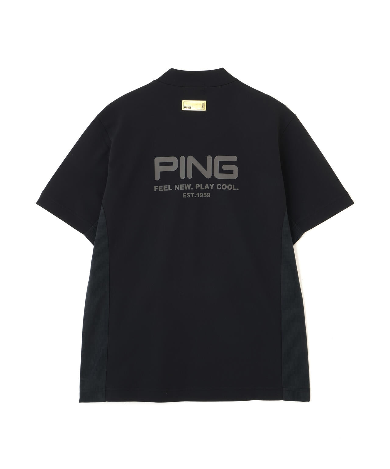 【PING APPAREL】レイブロック半袖ハイネックカットソー ＜GOLD＞ (MENS)