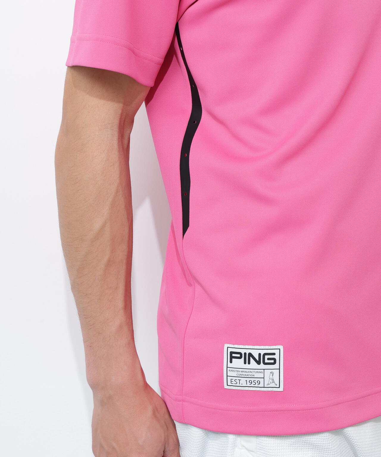 PING APPAREL】サンベール×クールフローカノコ半袖ハイネックシャツ