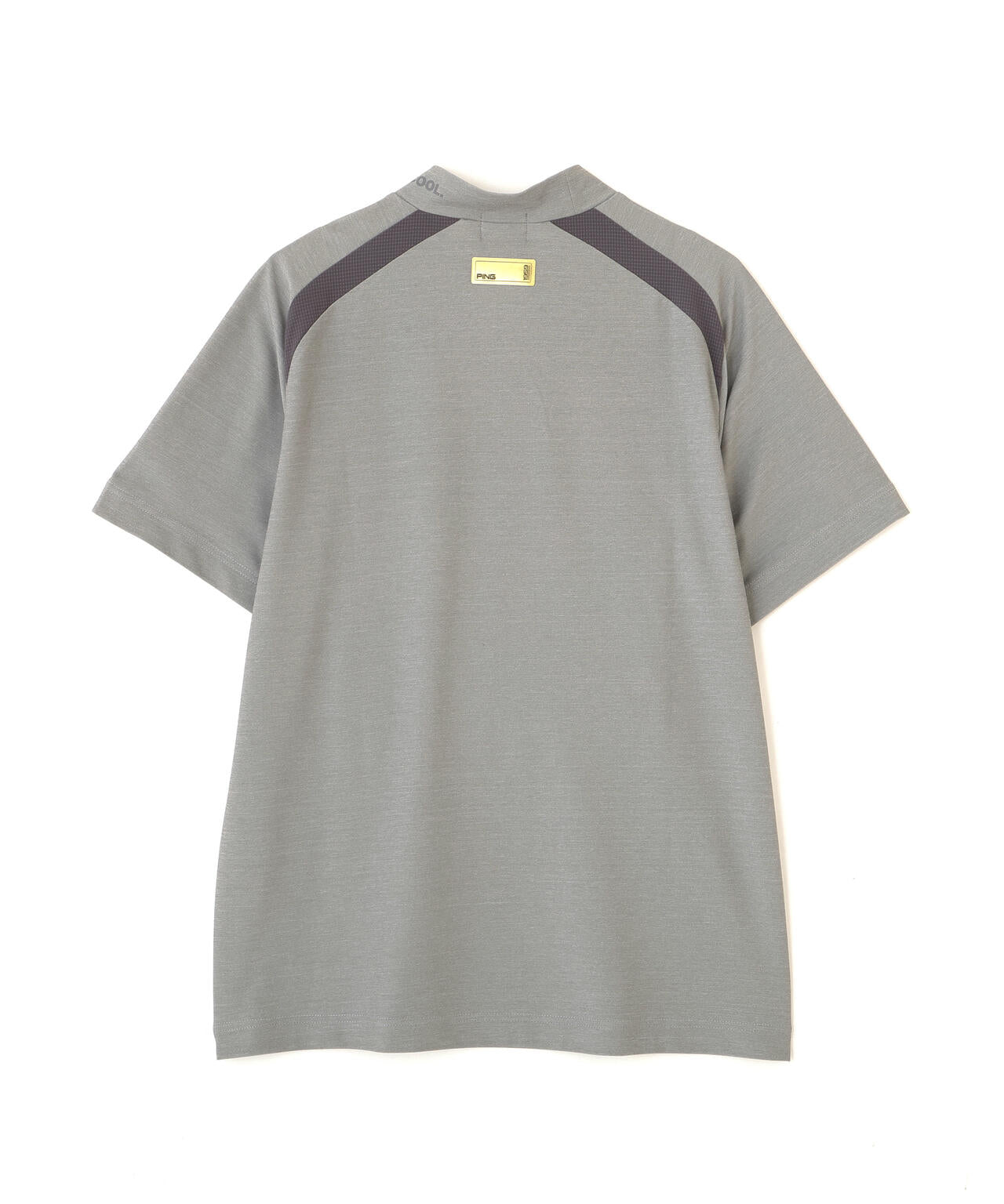 PING APPAREL】レイブロックエコマイクロカノコ半袖ハイネックシャツ