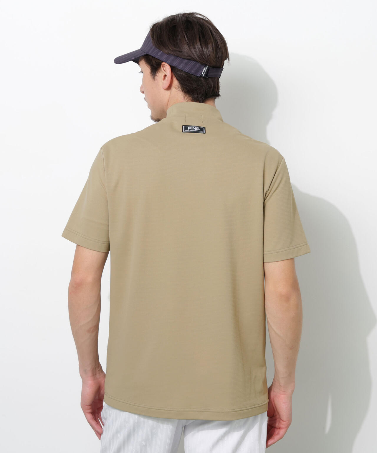 【PING APPAREL】SNAPTEXカノコインレーMr.PINGプリント半袖ハイネックカットソー ＜NATIVE＞ (MENS)