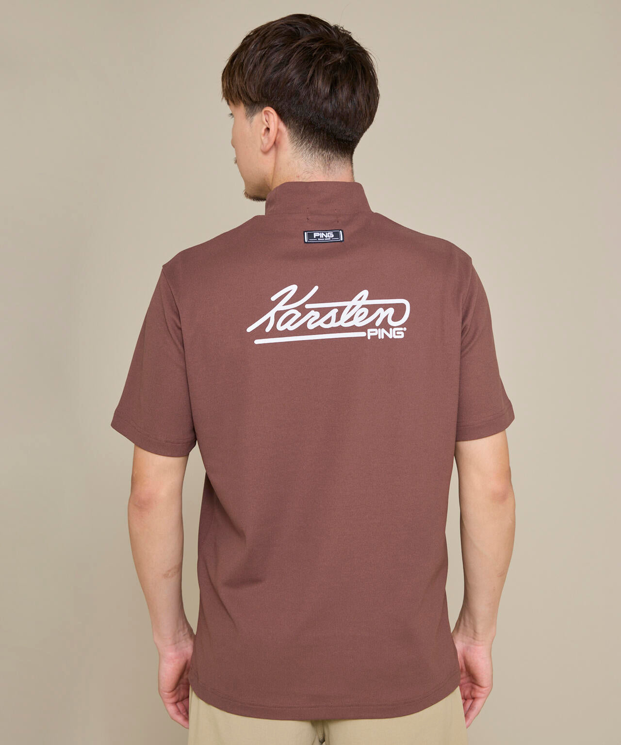 【PING APPAREL】【10カラーシリーズ】PEカノコ半袖ハイネックシャツ ＜NATIVE＞ (MENS)