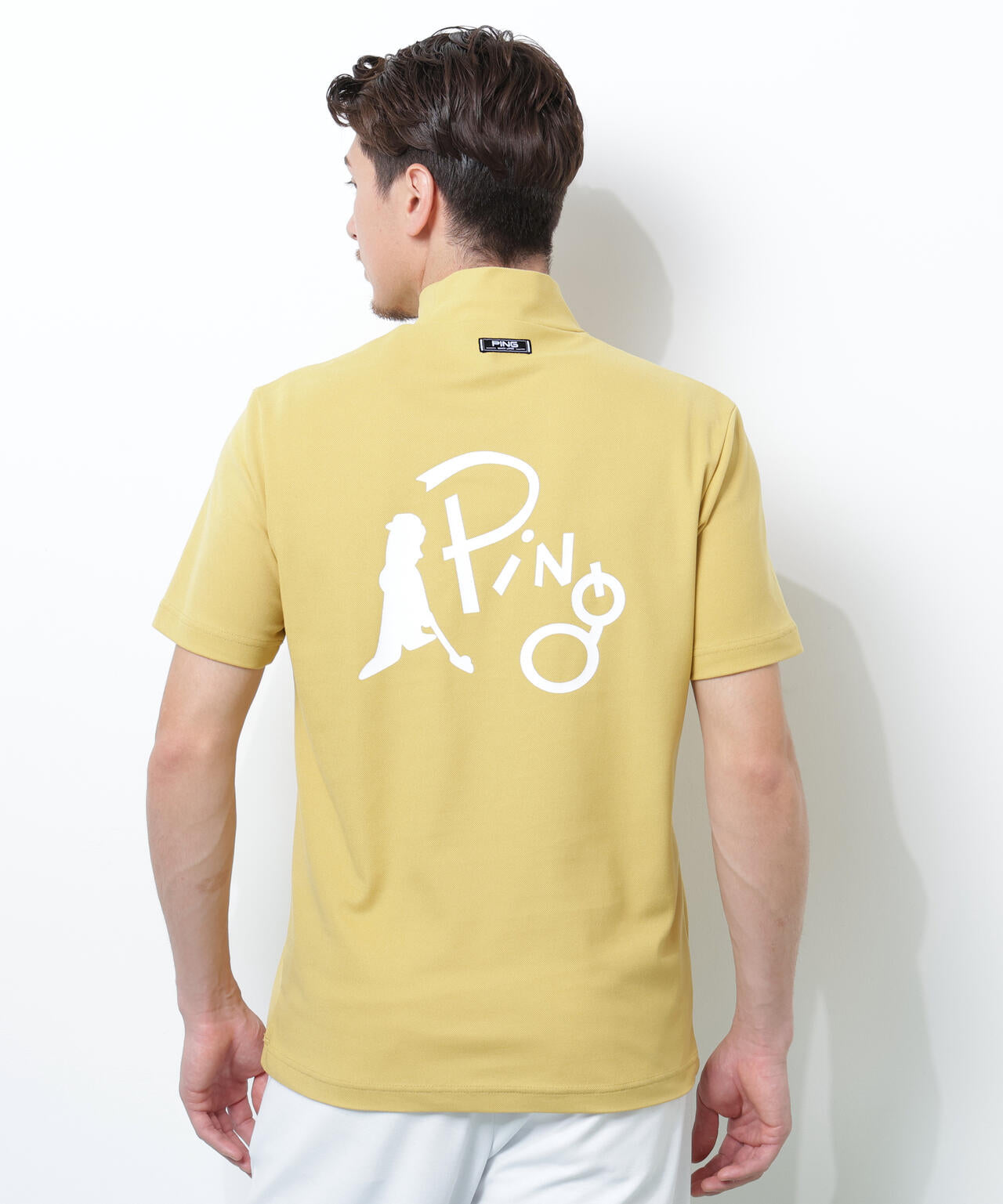 【PING APPAREL】【10カラーシリーズ】PEカノコ半袖ハイネックシャツ ＜NATIVE＞ (MENS)