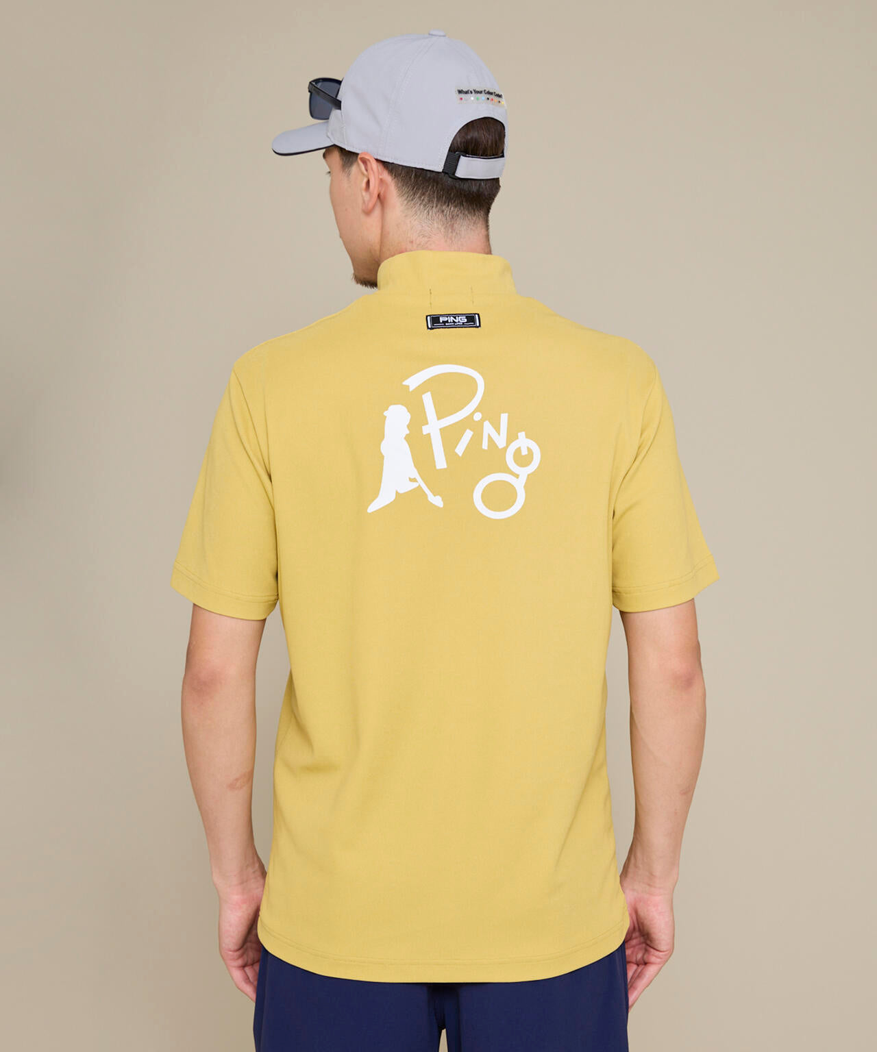 【PING APPAREL】【10カラーシリーズ】PEカノコ半袖ハイネックシャツ ＜NATIVE＞ (MENS)
