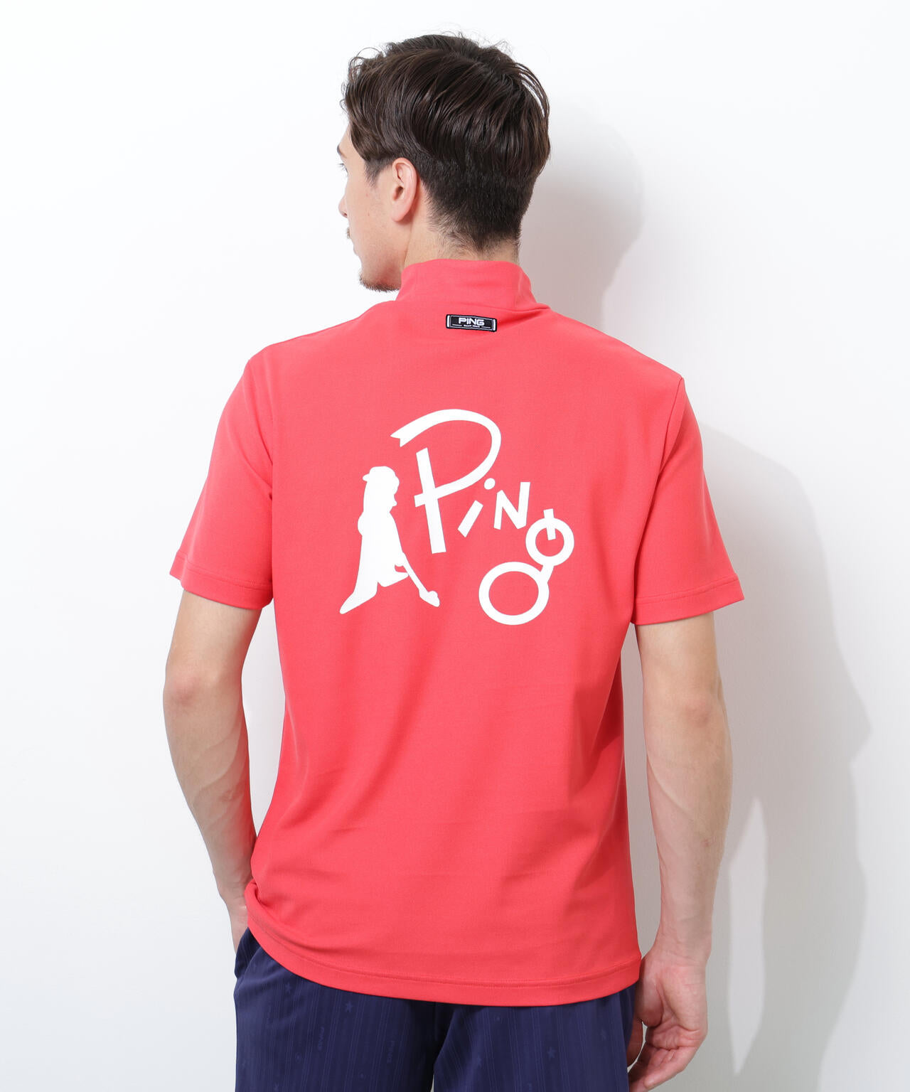 【PING APPAREL】【10カラーシリーズ】PEカノコ半袖ハイネックシャツ ＜NATIVE＞ (MENS)