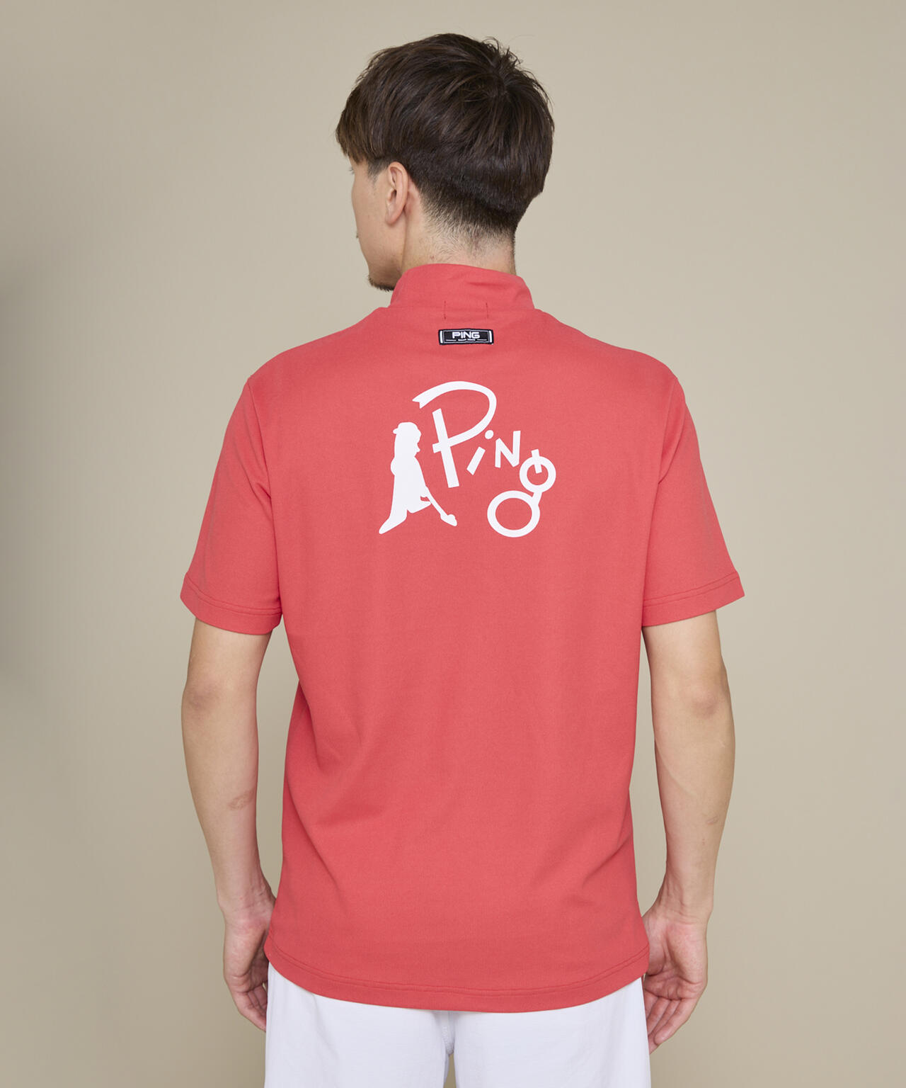 【PING APPAREL】【10カラーシリーズ】PEカノコ半袖ハイネックシャツ ＜NATIVE＞ (MENS)