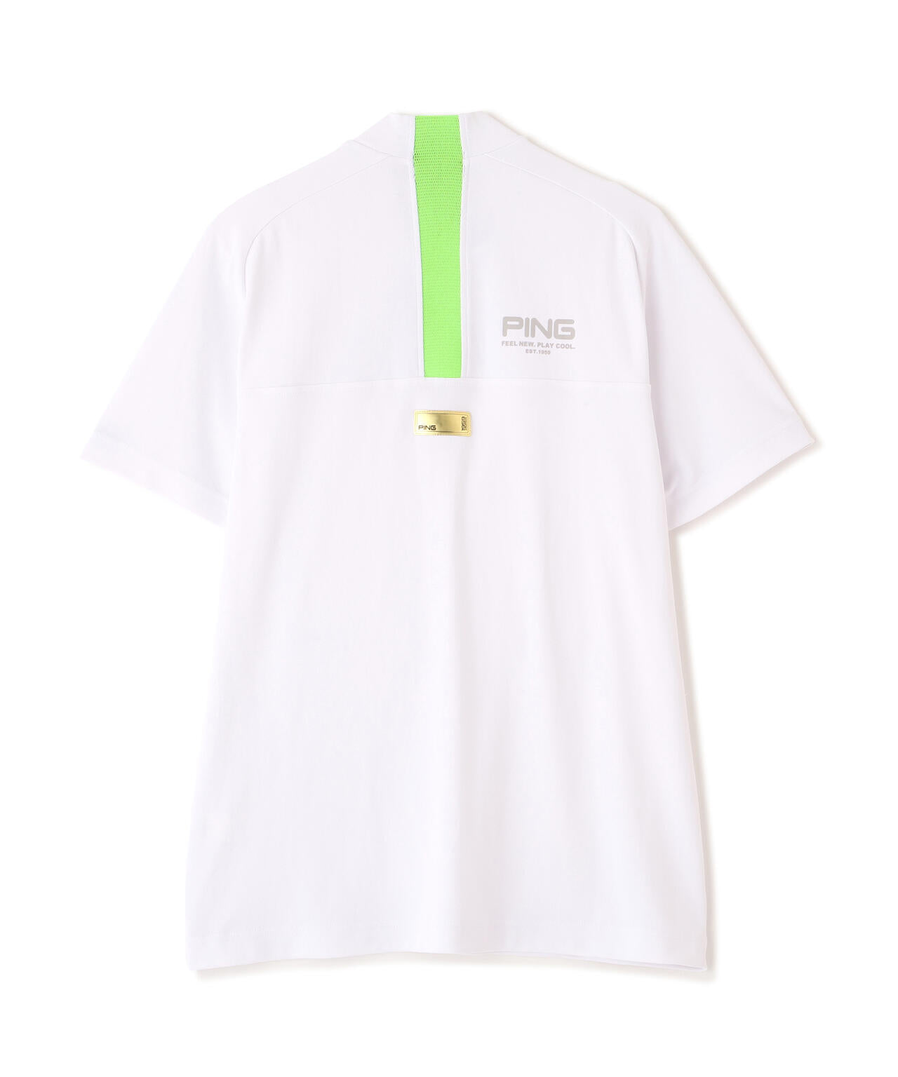 【PING APPAREL】スーパーシェルター06半袖ハイネックシャツ ＜GOLD＞ (MENS)