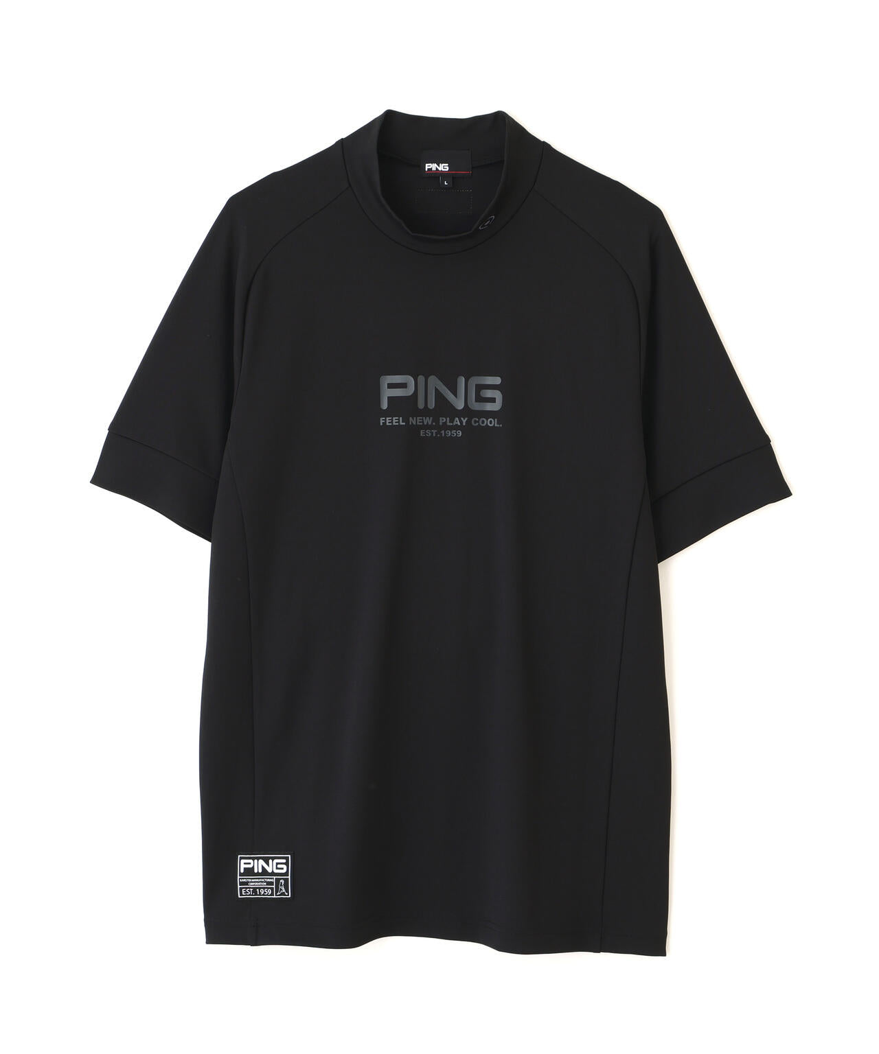 【PING APPAREL】テラカノコ半袖ハイネックシャツ ＜GOLD＞ (MENS)