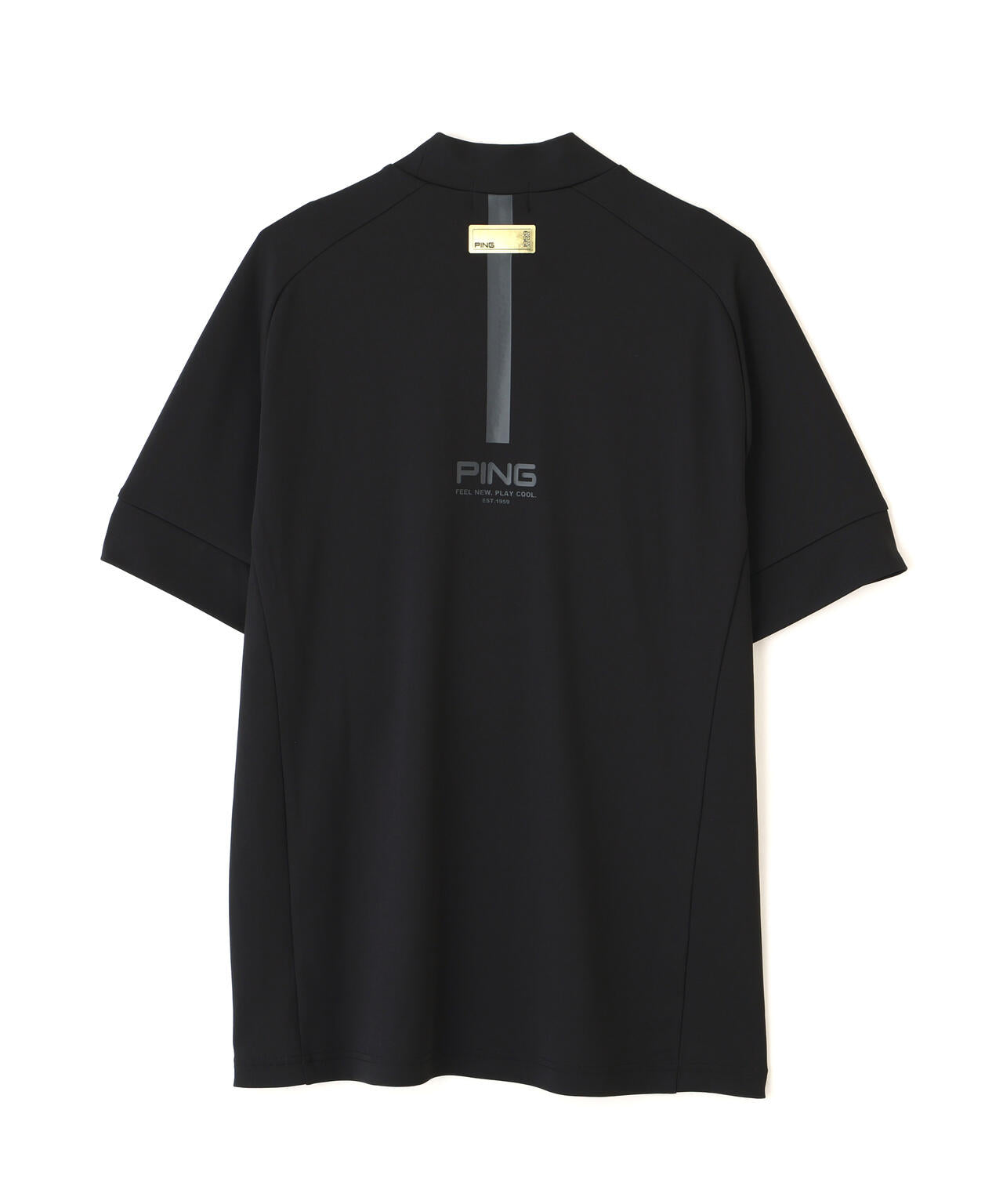 【PING APPAREL】テラカノコ半袖ハイネックシャツ ＜GOLD＞ (MENS)
