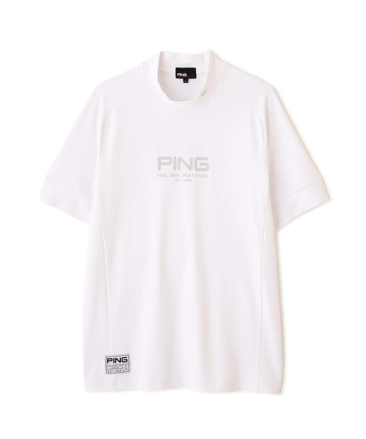 【PING APPAREL】テラカノコ半袖ハイネックシャツ ＜GOLD＞ (MENS)