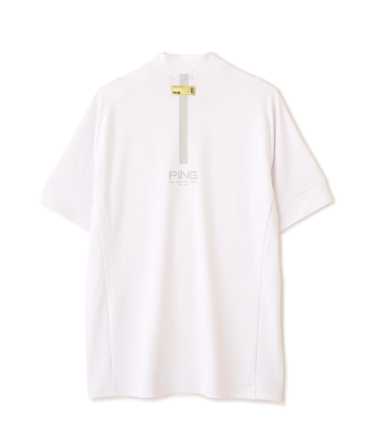 【PING APPAREL】テラカノコ半袖ハイネックシャツ ＜GOLD＞ (MENS)