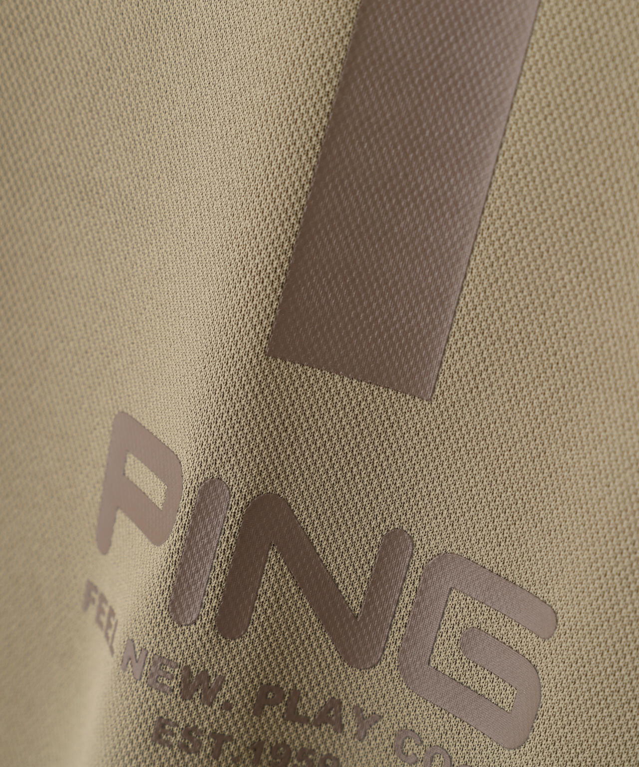 【PING APPAREL】テラカノコ半袖ハイネックシャツ ＜GOLD＞ (MENS)