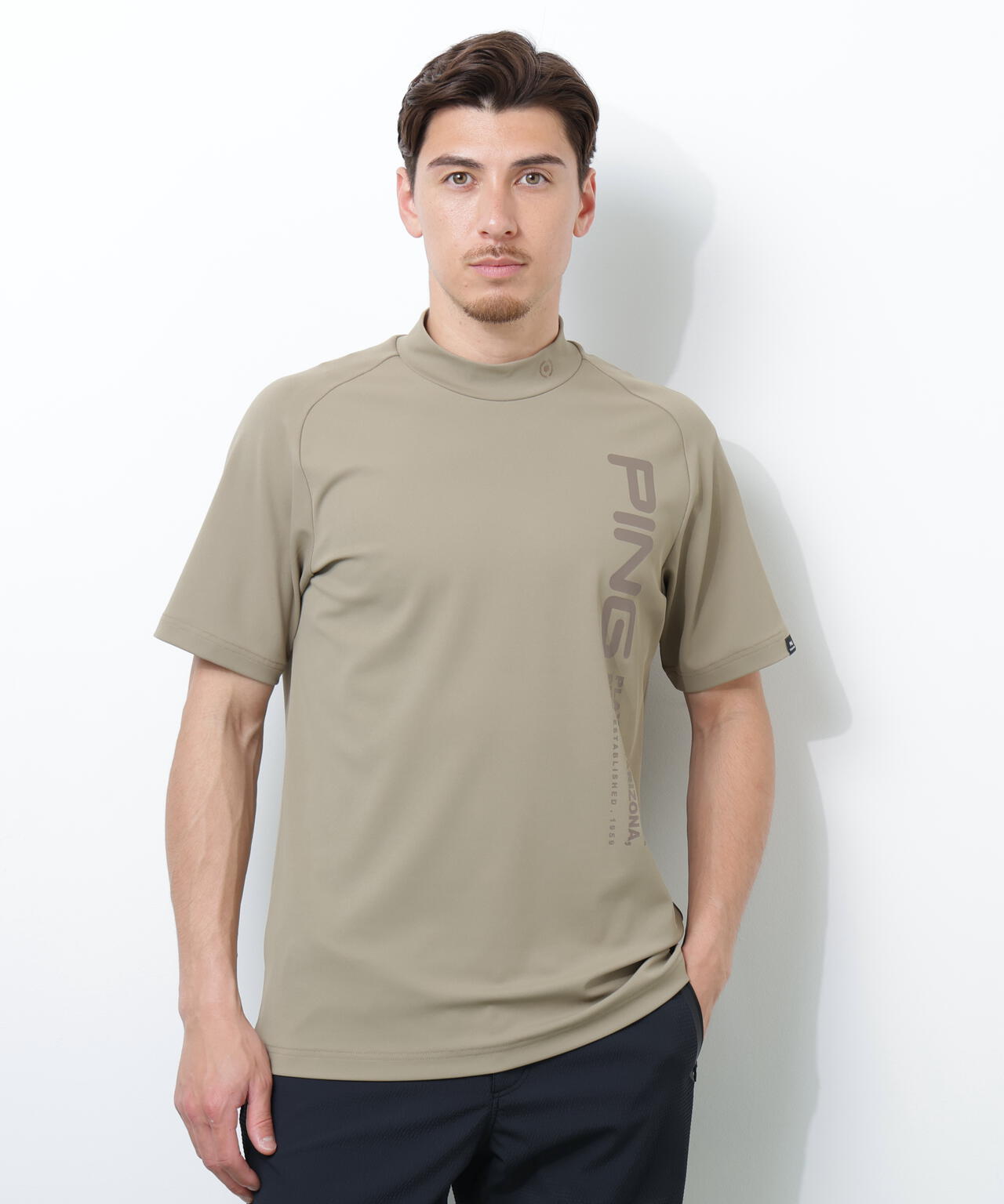 【PING APPAREL】テラカノコ半袖ハイネックシャツ ＜PERFORMANCE＞ (MENS)