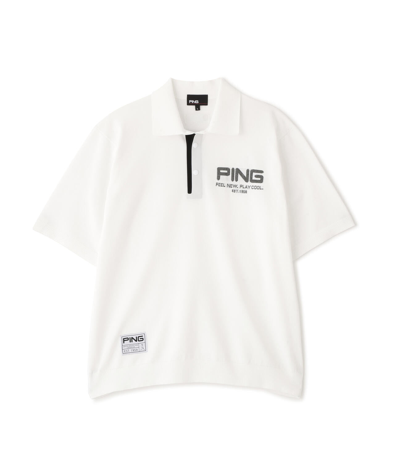 PING APPAREL】半袖ニットポロシャツ ＜GOLD＞ (MENS) | PING（ピン