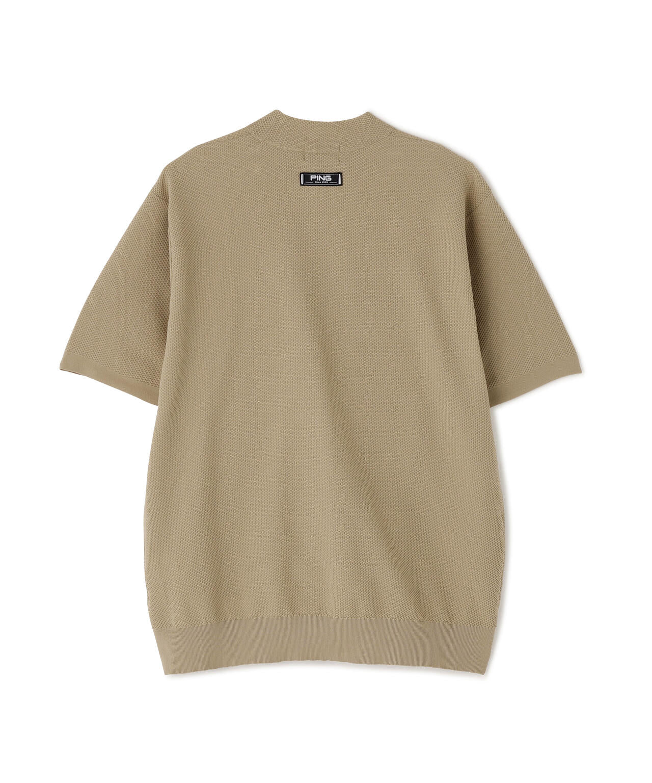 【PING APPAREL】Mr.PINGエンボス半袖ハイネックニット ＜NATIVE＞ (MENNS)