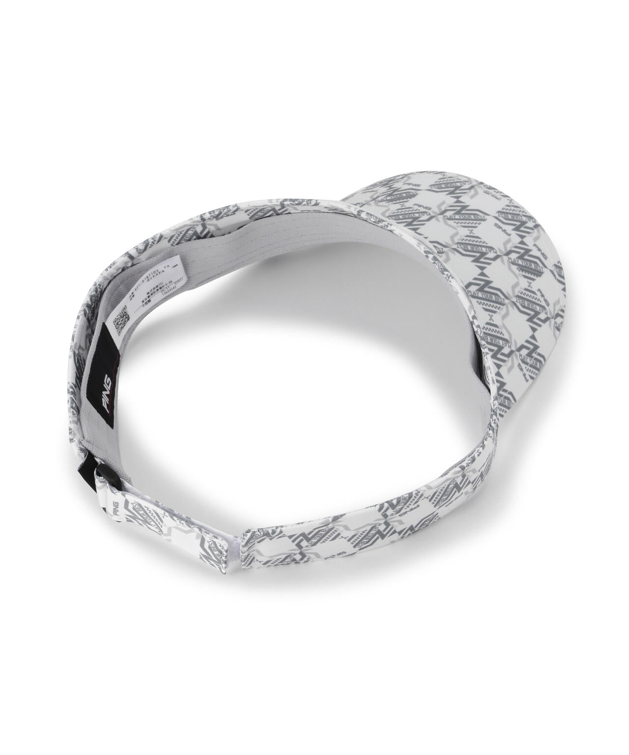 【PING APPAREL】AZモノグラム総柄プリントバイザー ＜PERFORMANCE＞ (MENS)