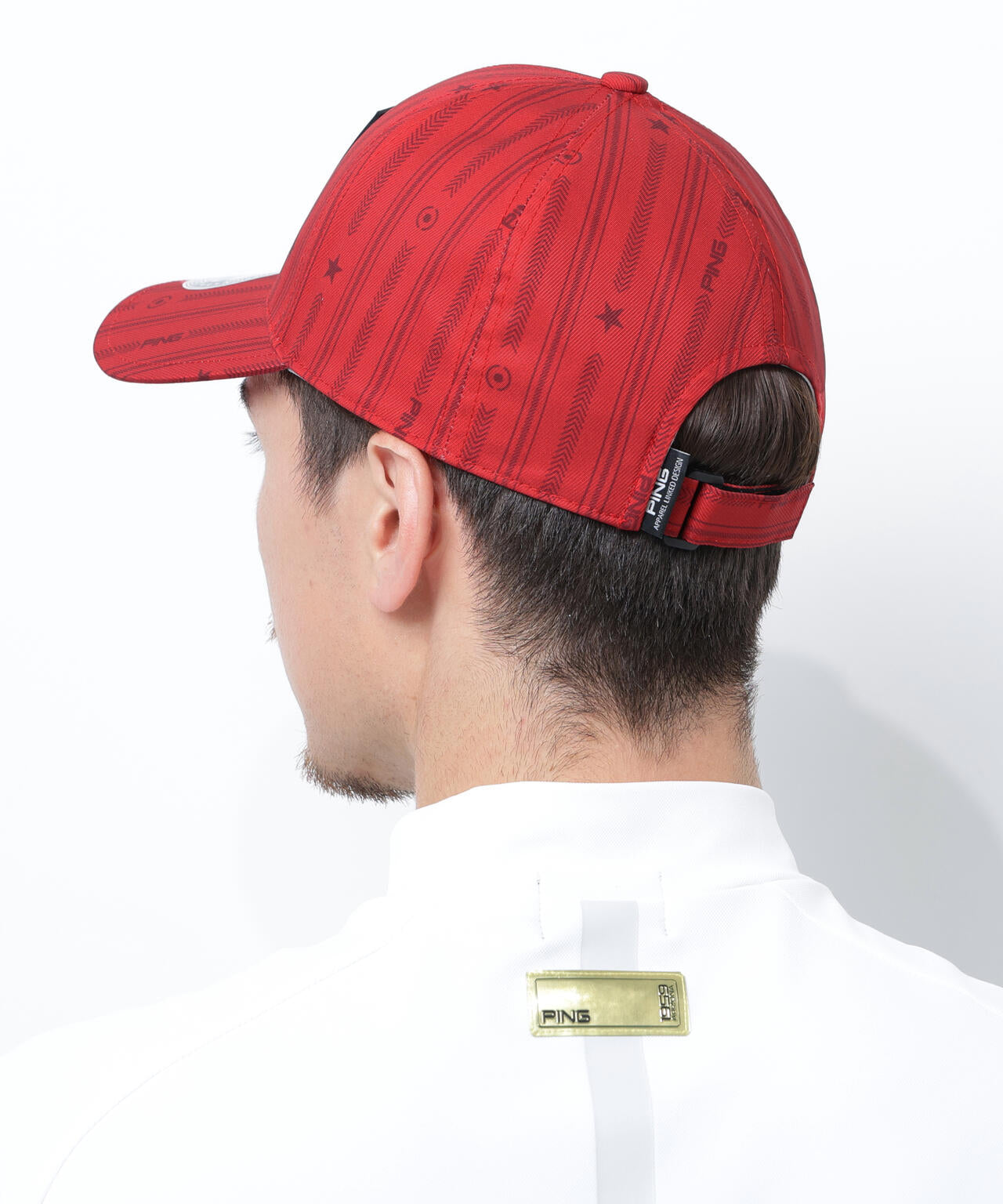 【PING APPAREL】ストライプ総柄プリントキャップ ＜NATIVE＞(UNISEX)