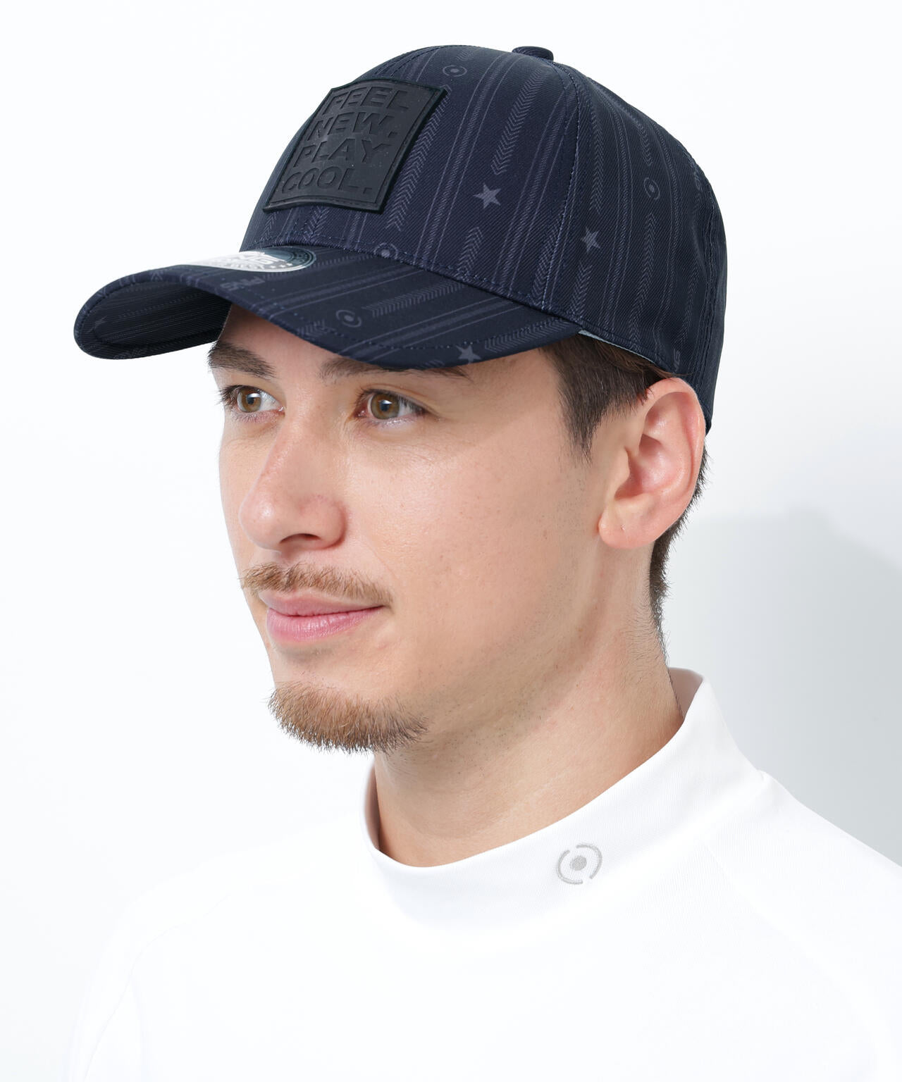 【PING APPAREL】ストライプ総柄プリントキャップ ＜NATIVE＞(UNISEX)