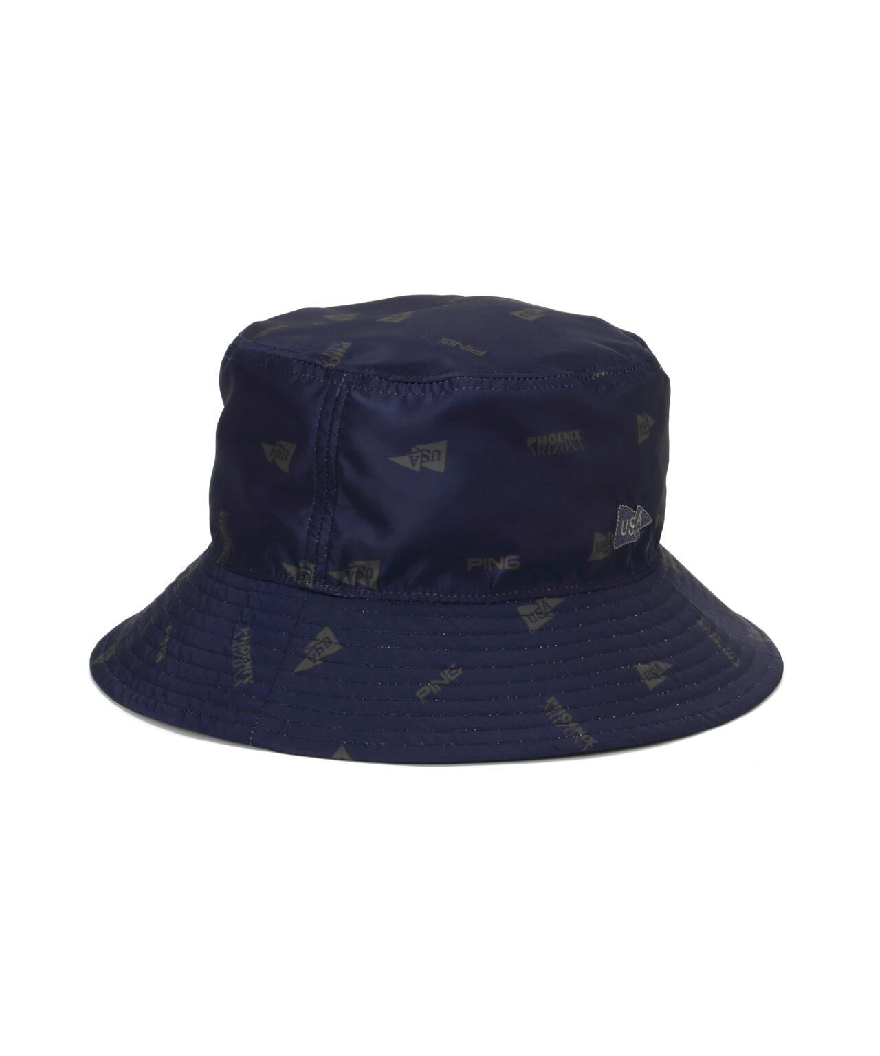 【PING APPAREL】USA FLAG総柄プリントリバーシブルハット ＜NATIVE＞ (UNISEX)