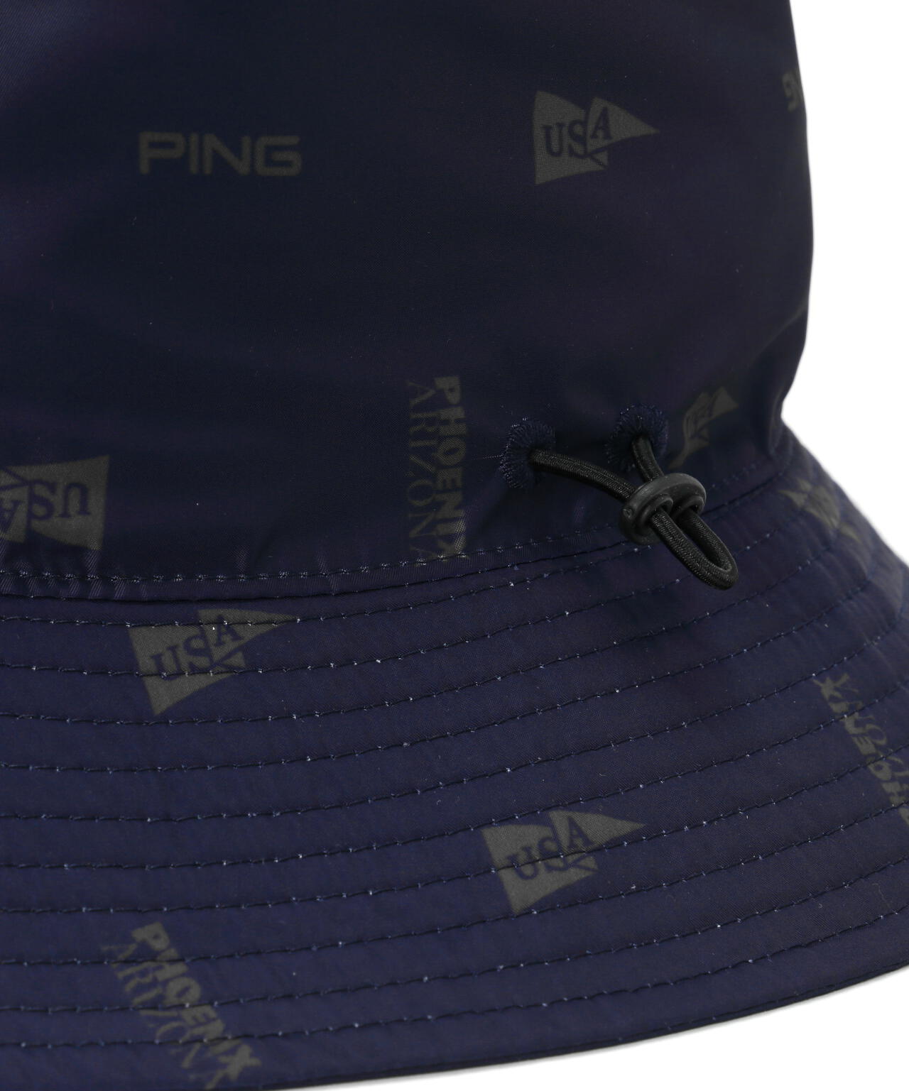 【PING APPAREL】USA FLAG総柄プリントリバーシブルハット ＜NATIVE＞ (UNISEX)