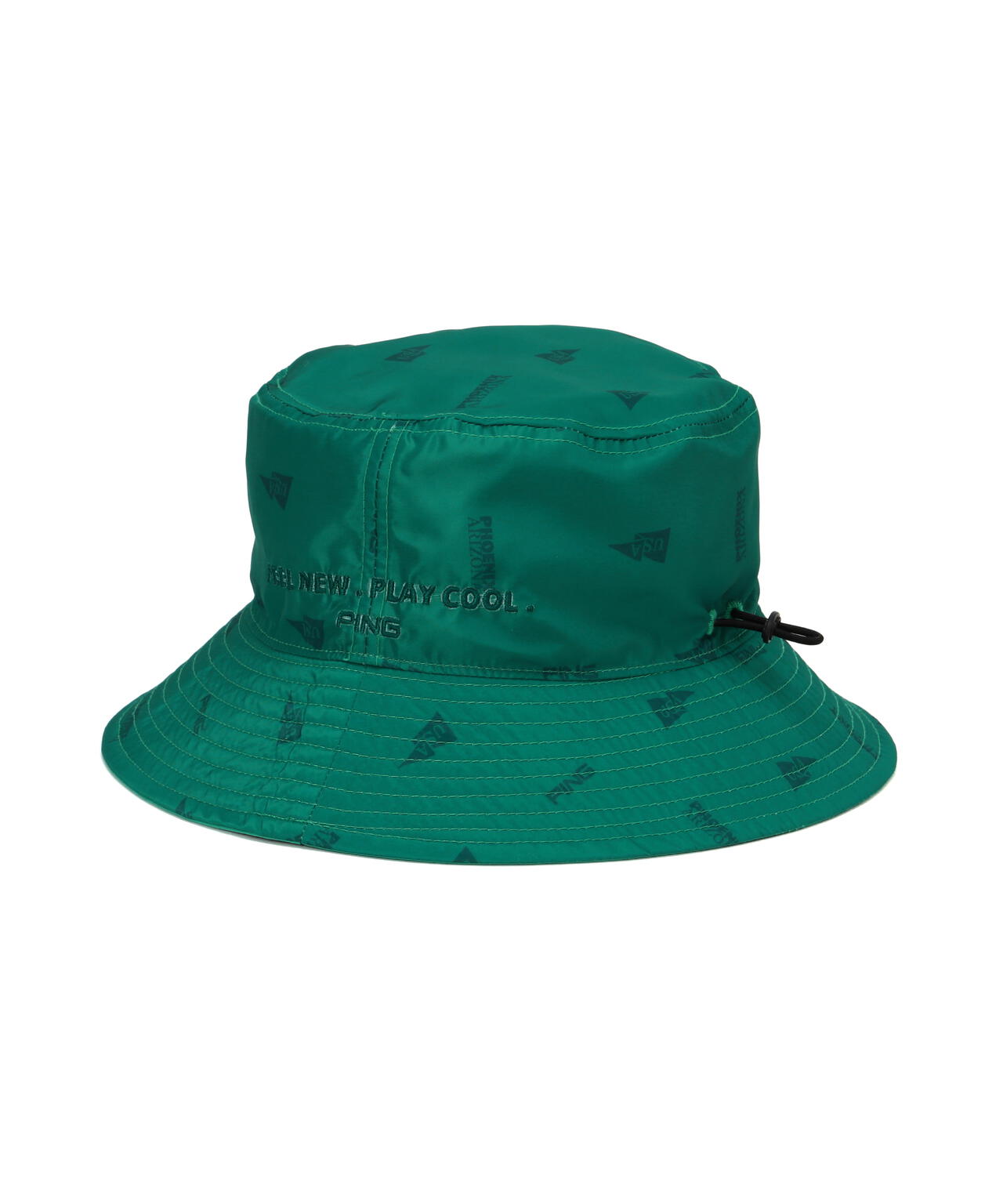 PING APPAREL】USA FLAG総柄プリントリバーシブルハット ＜NATIVE