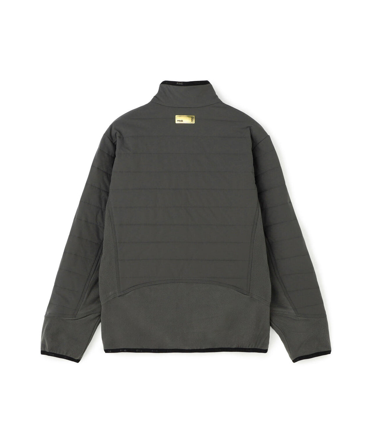 [PING APPAREL] 異素材MIXスタンドフルジップブルゾン ＜GOLD＞ (MENS)