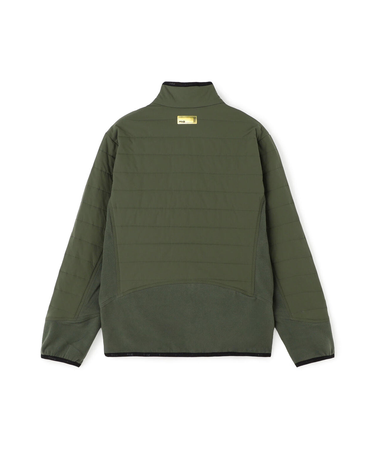 [PING APPAREL] 異素材MIXスタンドフルジップブルゾン ＜GOLD＞ (MENS)