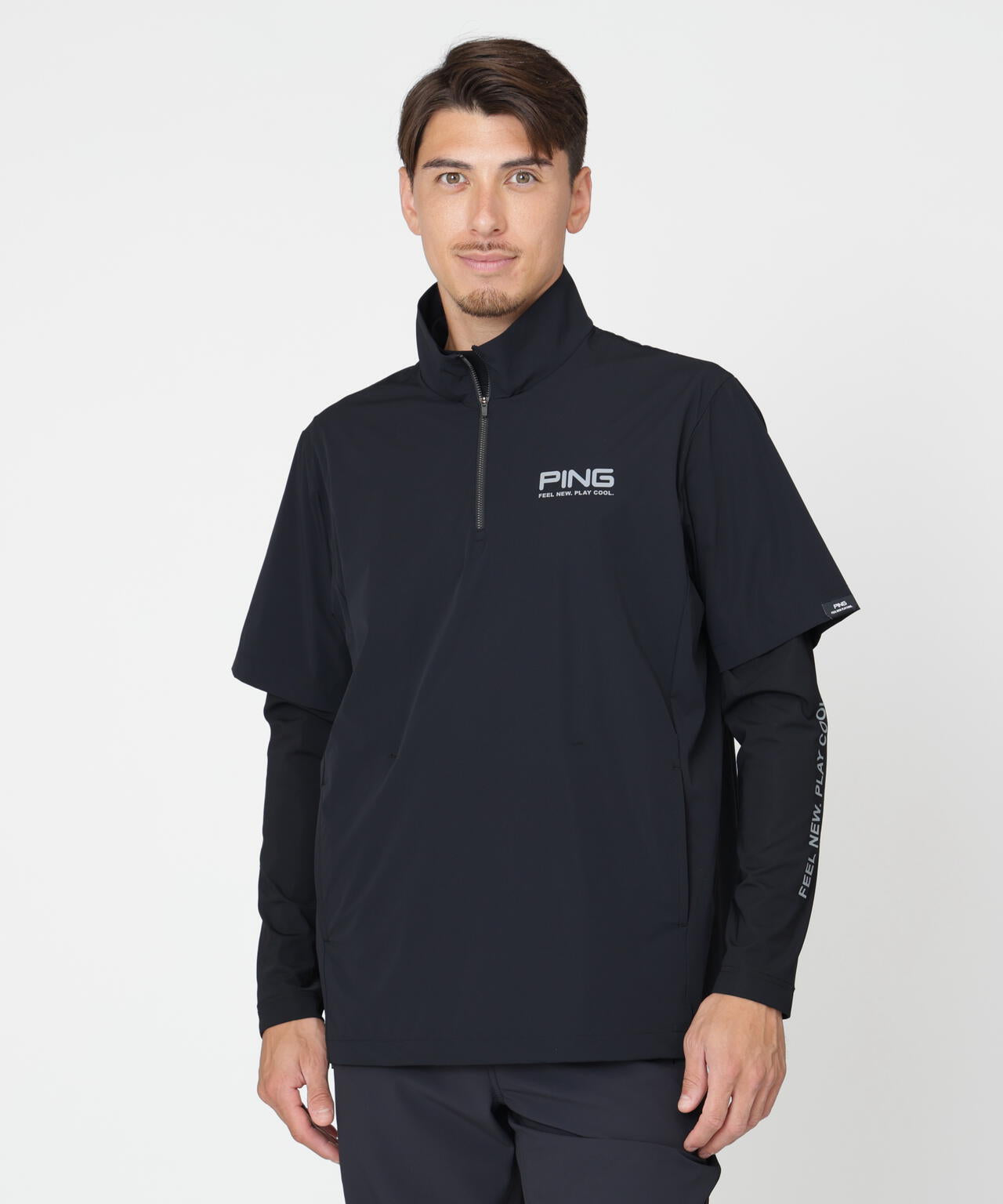 PING APPAREL］［接触冷感・UVカット・撥水］レイヤードツインセット