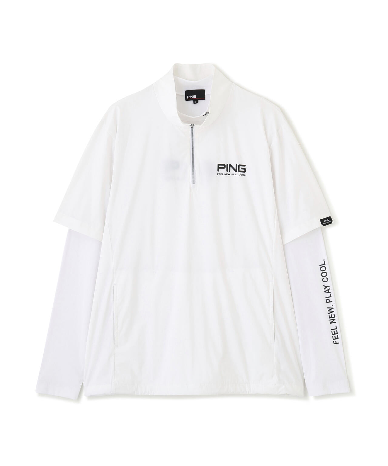 ［PING APPAREL］［接触冷感・UVカット・撥水］レイヤードツインセット (MENS)