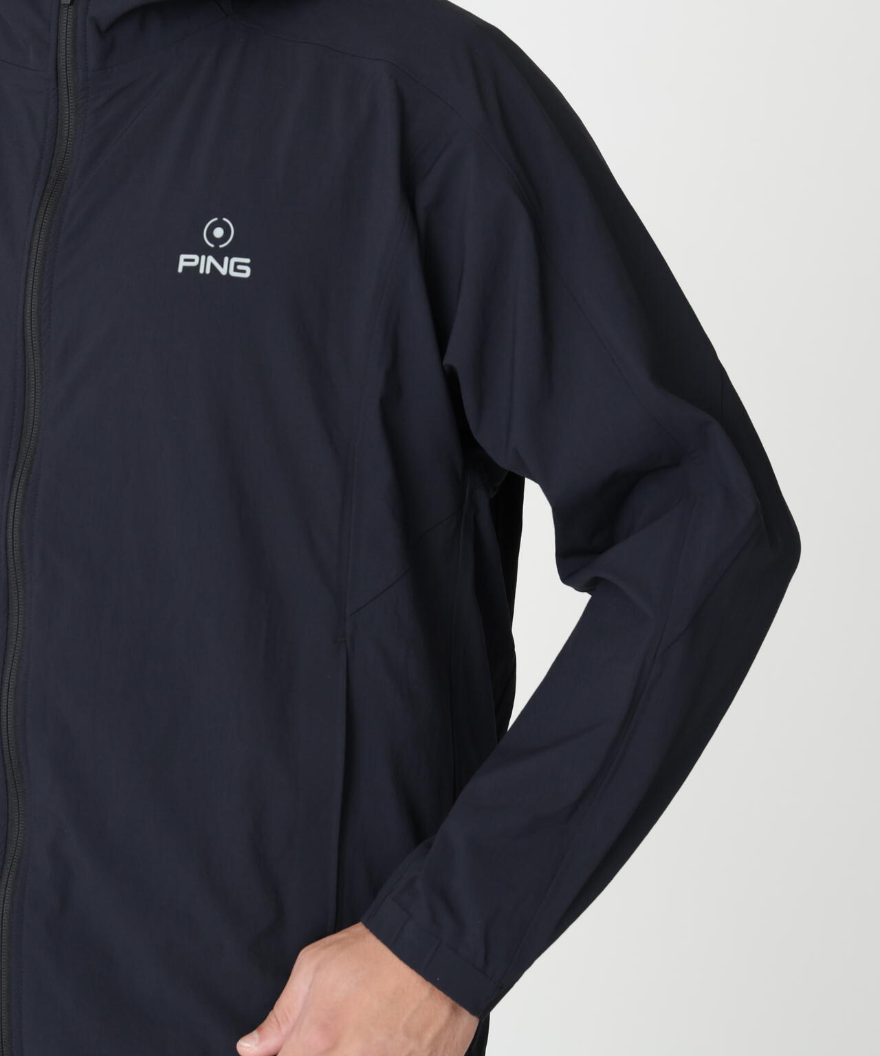 PING APPAREL】全方向ストレッチフルジップフーディブルゾン (MENS
