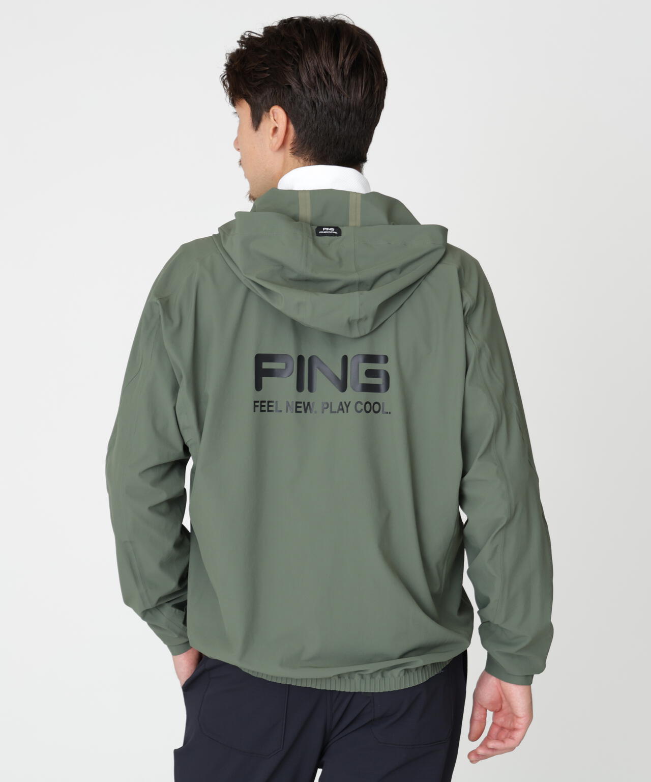PING APPAREL】全方向ストレッチフルジップフーディブルゾン (MENS