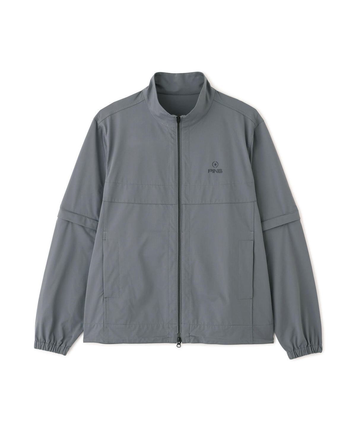 【PING APPAREL】ストレッチハイゲージ天竺2WAYスタンドフルジップブルゾン (MENS)