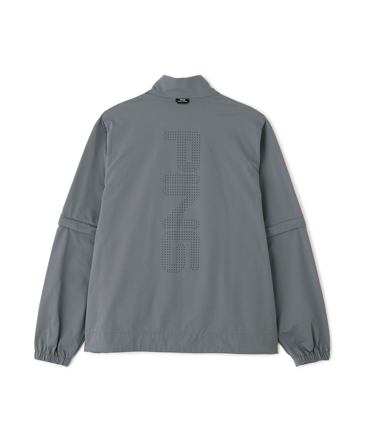 L ☆新品　PING ドッキングブルゾン　ストレッチ性・透け防止　メンズ　グレー PING APPAREL】ストレッチハイゲージ天竺2WAYスタンドフルジップ