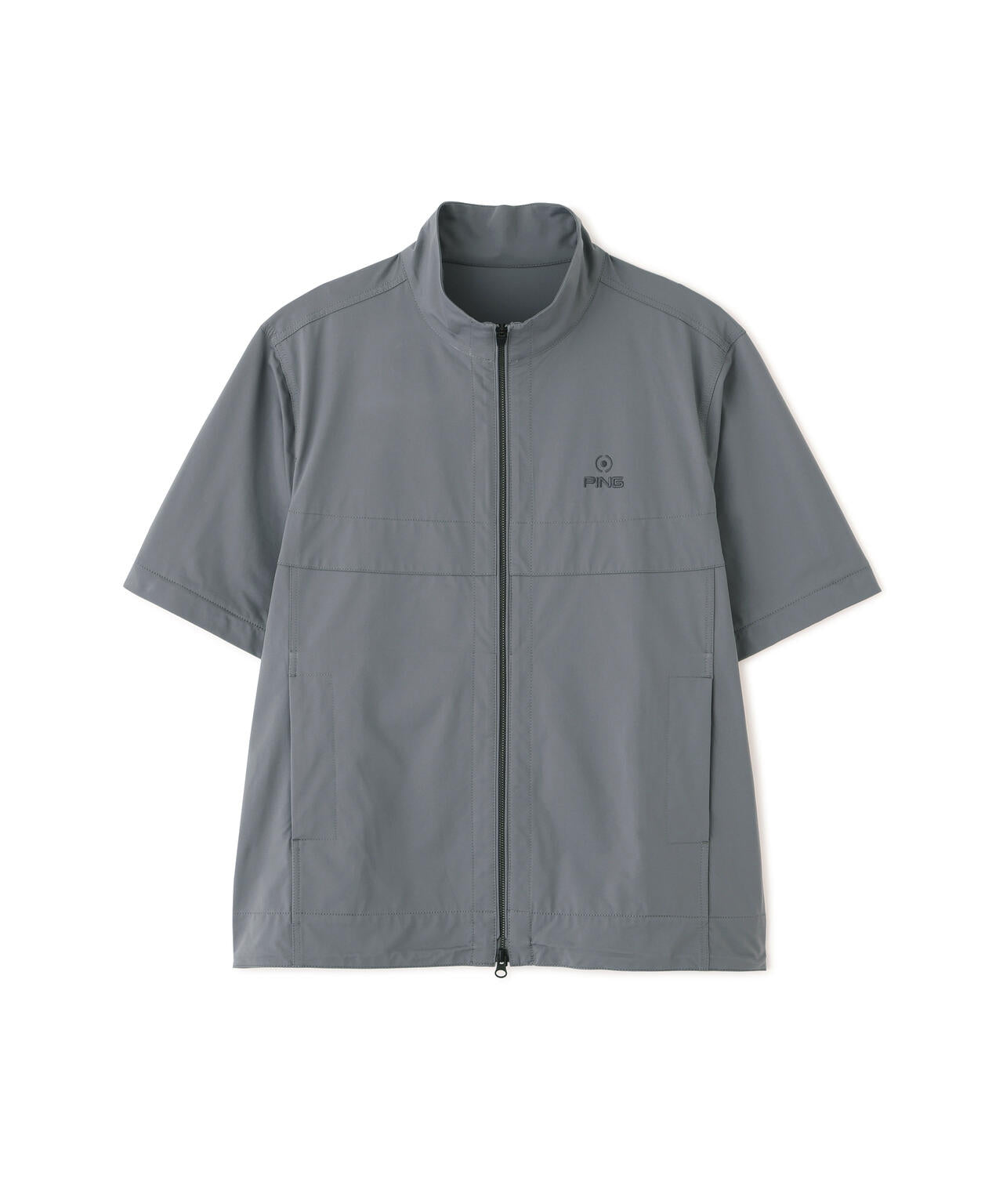 PING APPAREL】ストレッチハイゲージ天竺2WAYスタンドフルジップ