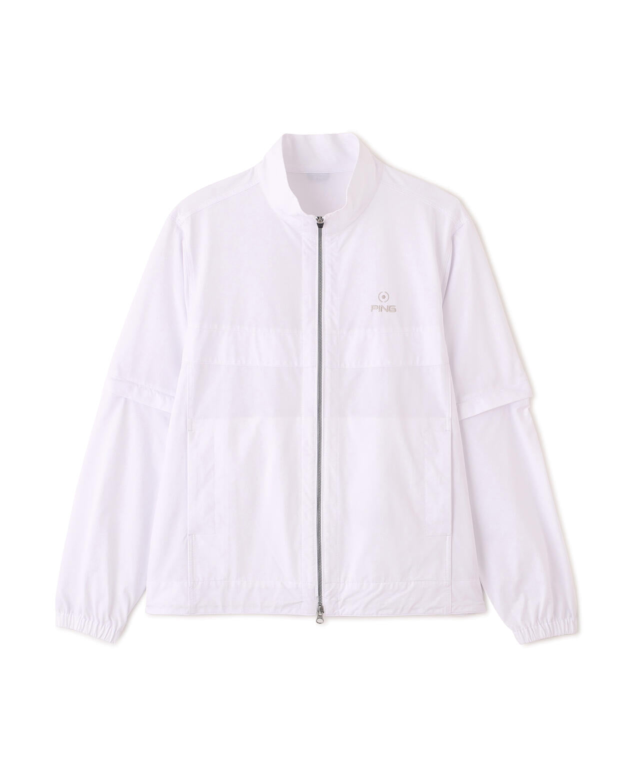 PING APPAREL】ストレッチハイゲージ天竺2WAYスタンドフルジップ