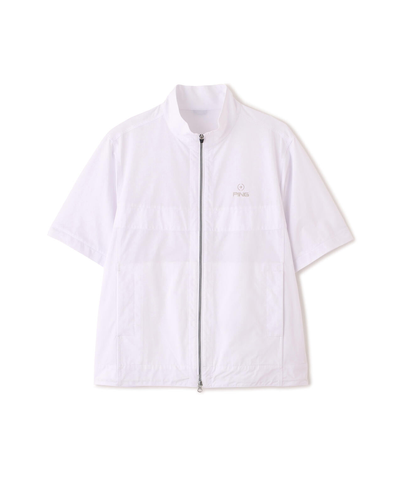 PING APPAREL】ストレッチハイゲージ天竺2WAYスタンドフルジップ