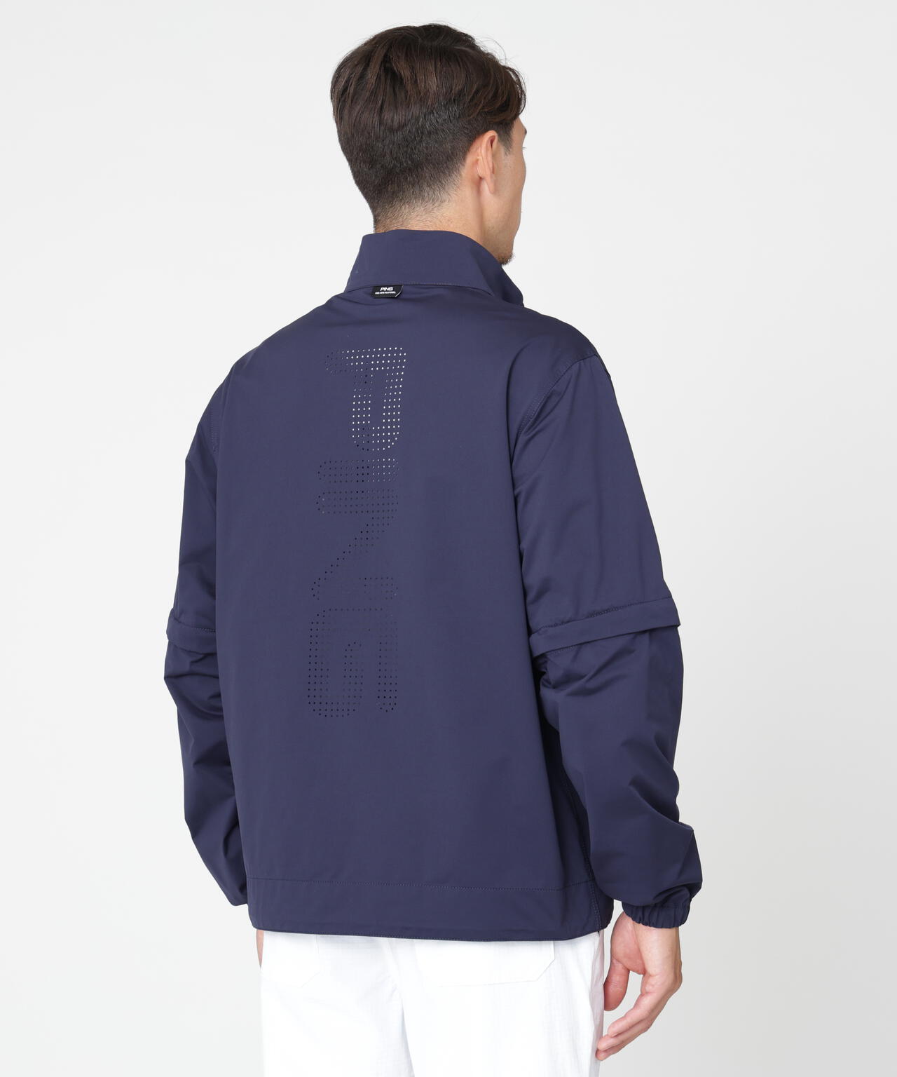 PING APPAREL】ストレッチハイゲージ天竺2WAYスタンドフルジップ