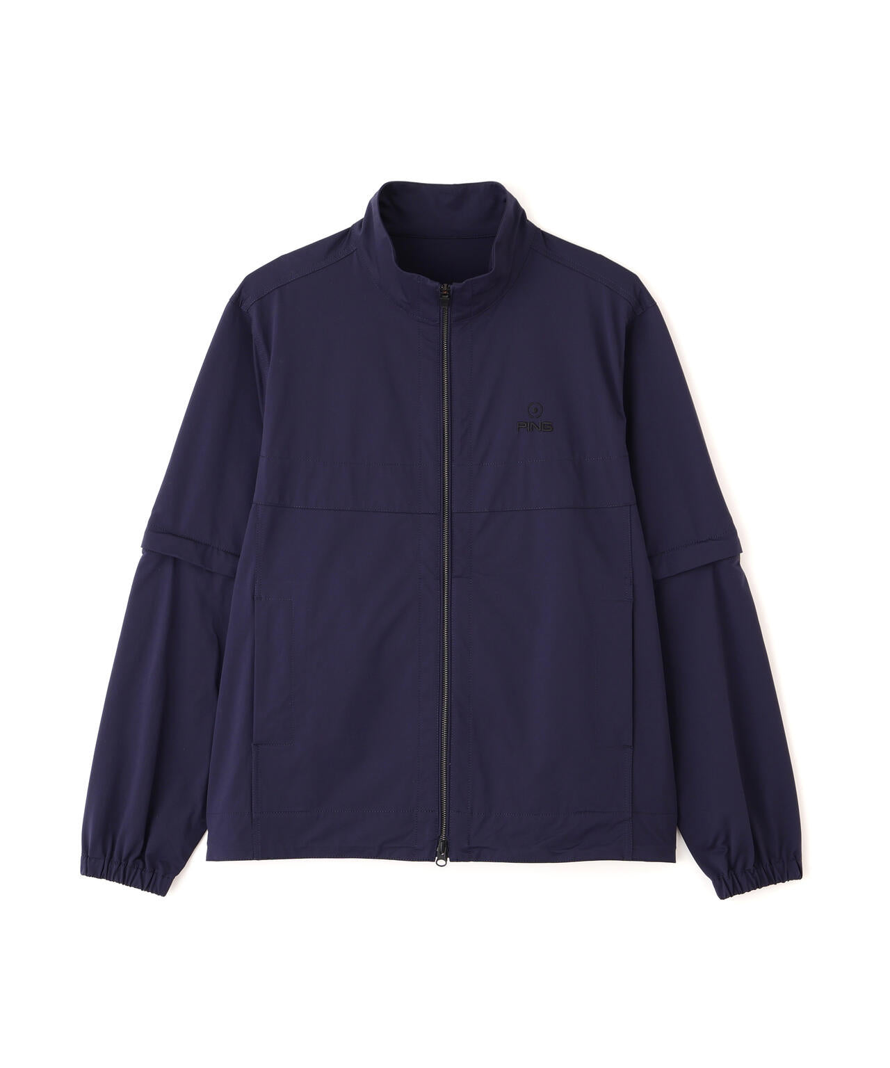 PING APPAREL】ストレッチハイゲージ天竺2WAYスタンドフルジップ
