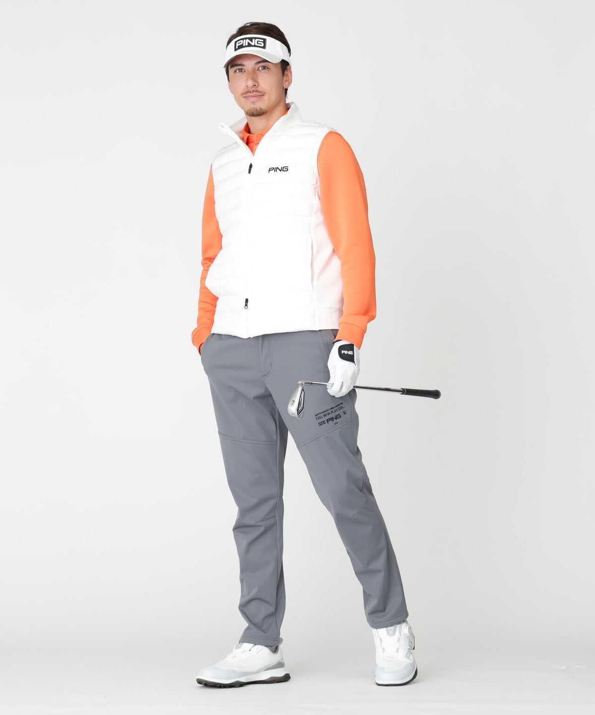 [PING APPAREL] [ストレッチ・防風] ボンディングテーパードパンツ (MENS)