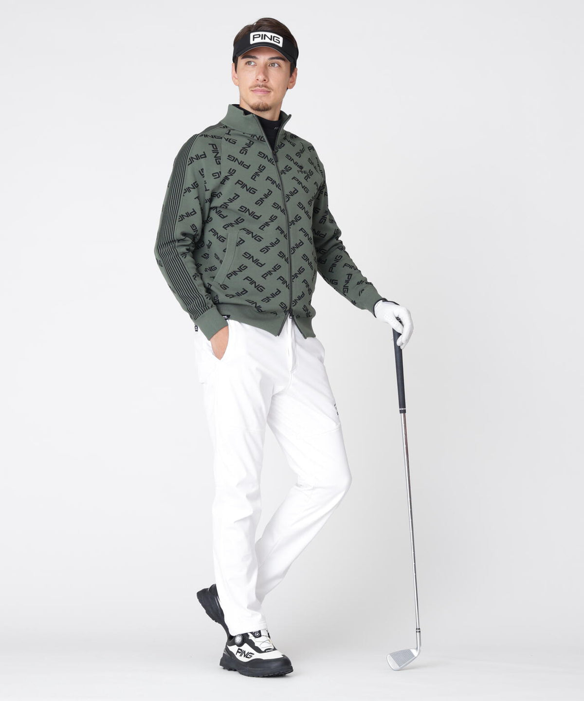 [PING APPAREL] [ストレッチ・防風] ボンディングテーパードパンツ (MENS)