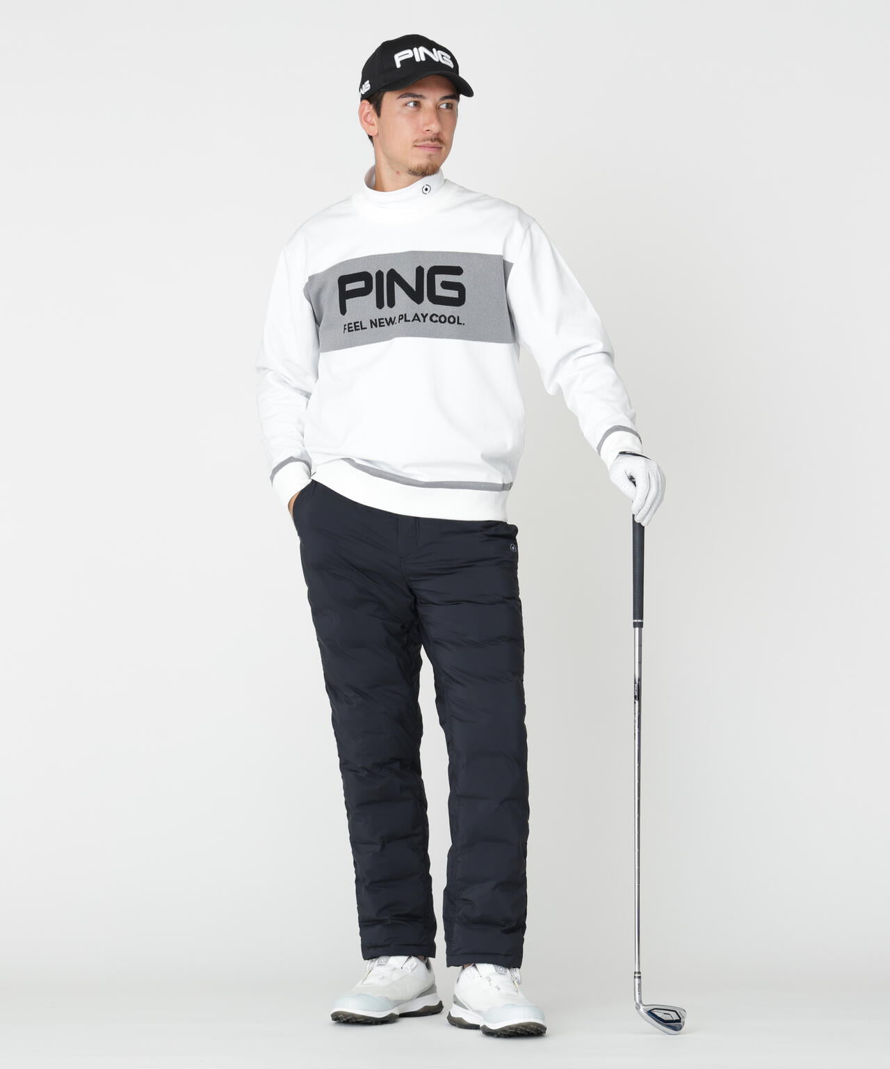 PING APPAREL] [撥水・保温] サーモライトエコメイド二重織中綿パンツ