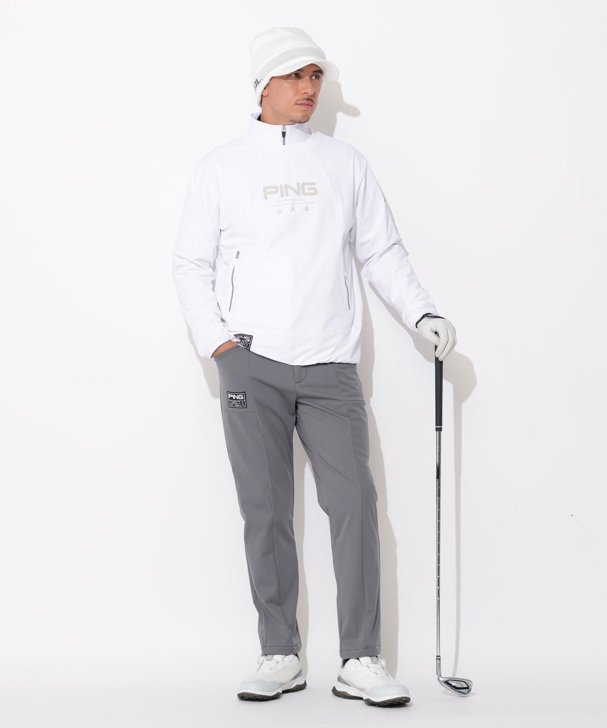 [PING APPAREL] ボンディングテーパードパンツ ＜GOLD＞ (MENS)